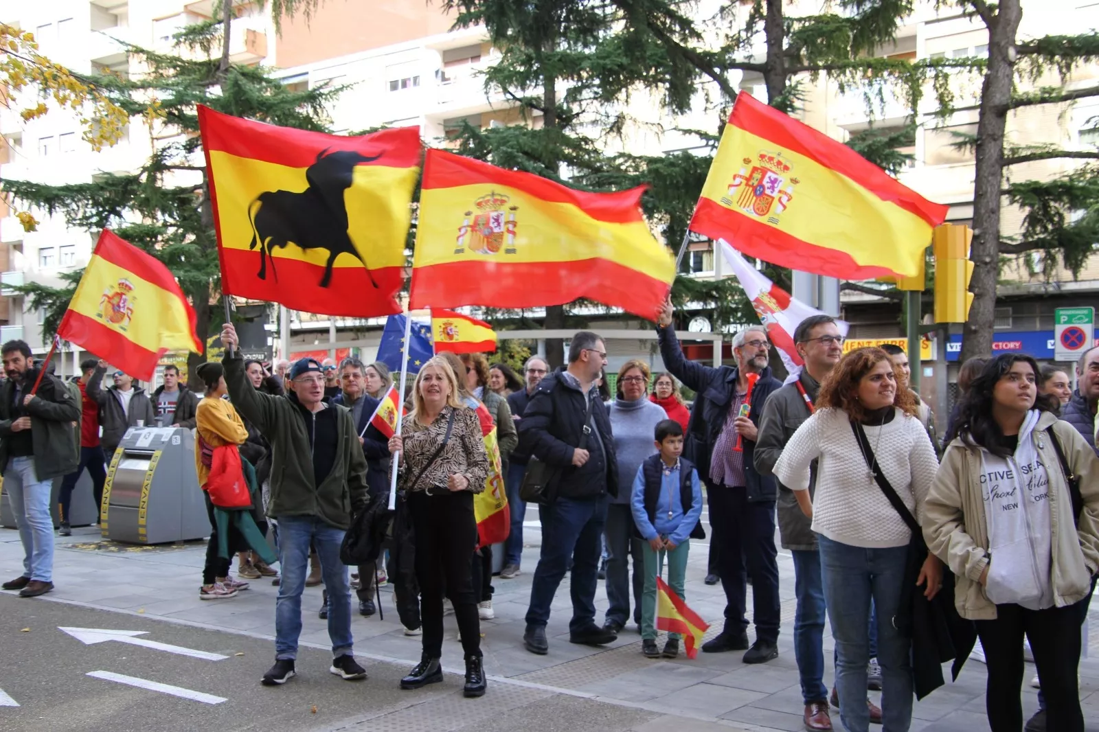 Concentración contra el acuerdo entre PSOE y Junts