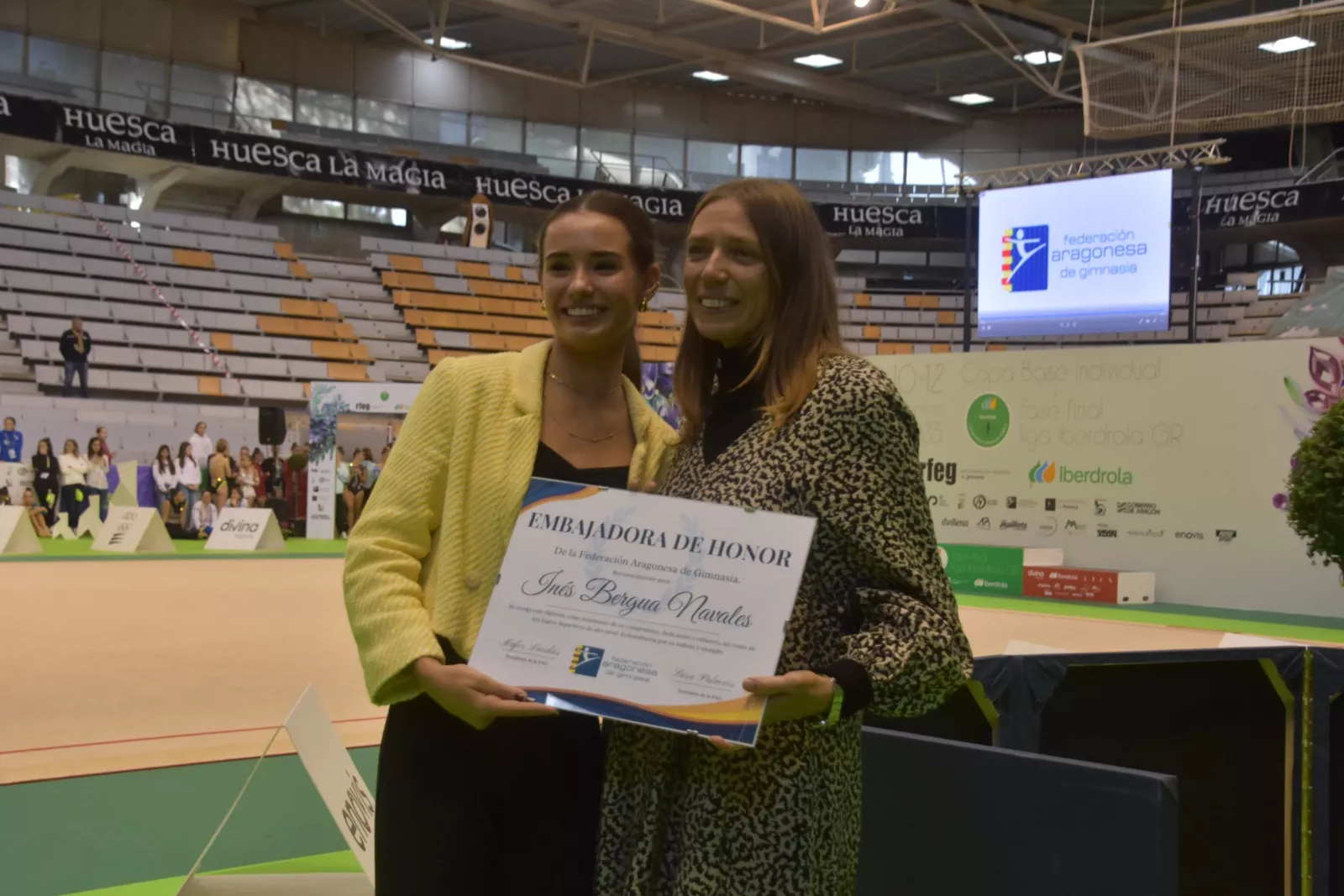 Homenaje a Inés Bergua de la Federación Aragonesa de Gimnasia. Foto Noemí L. Labara Homenaje a Inés Bergua de la Federación Aragonesa de Gimnasia. Foto Noemí L. Labara
