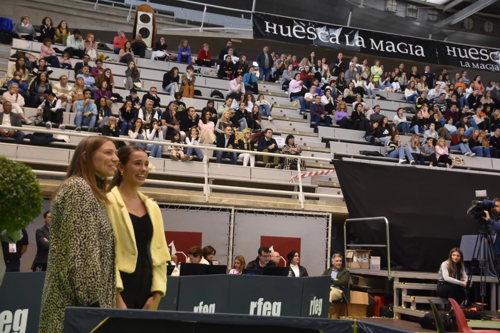 Homenaje a Inés Bergua de la Federación Aragonesa de Gimnasia. Foto Noemí L. Labara