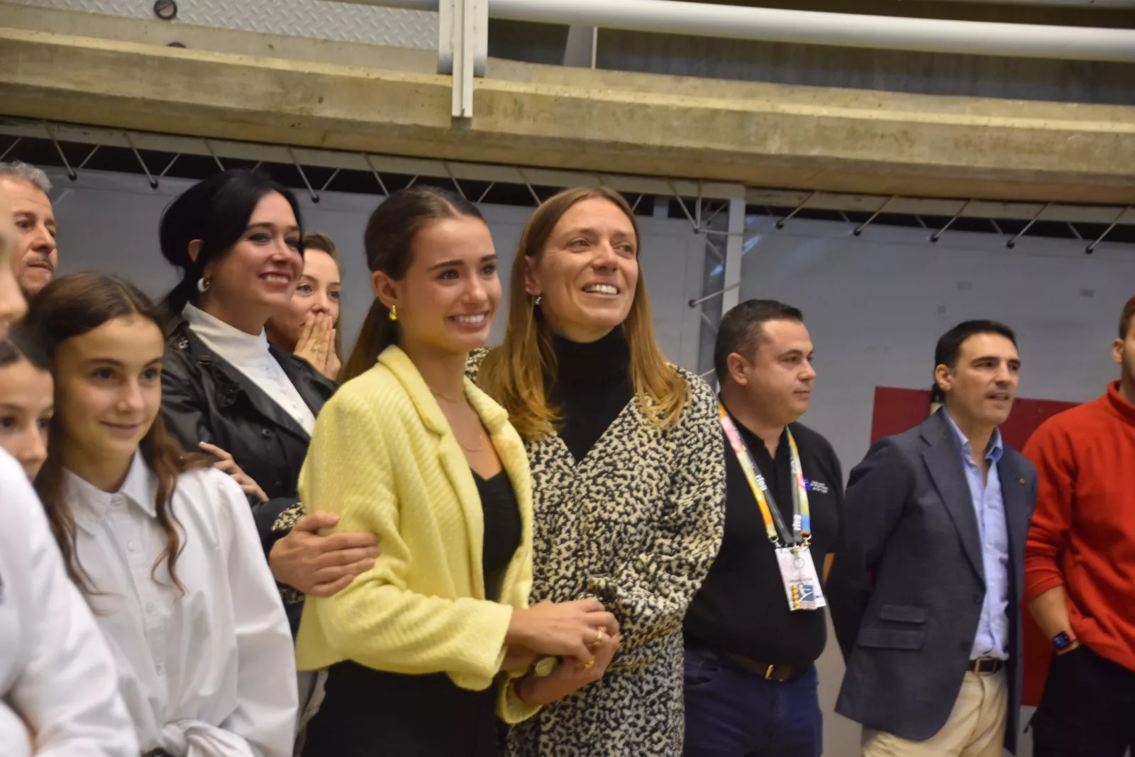 Homenaje a Inés Bergua de la Federación Aragonesa de Gimnasia. Foto Noemí L. Labara