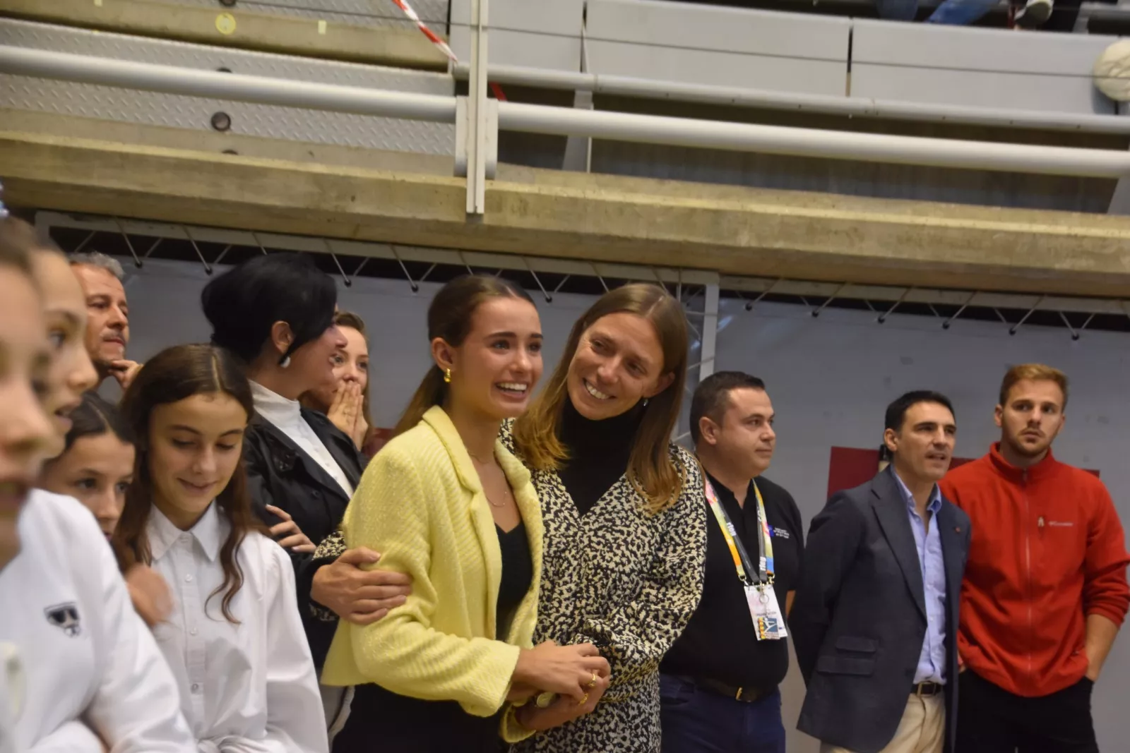 Homenaje a Inés Bergua de la Federación Aragonesa de Gimnasia. Foto Noemí L. Labara