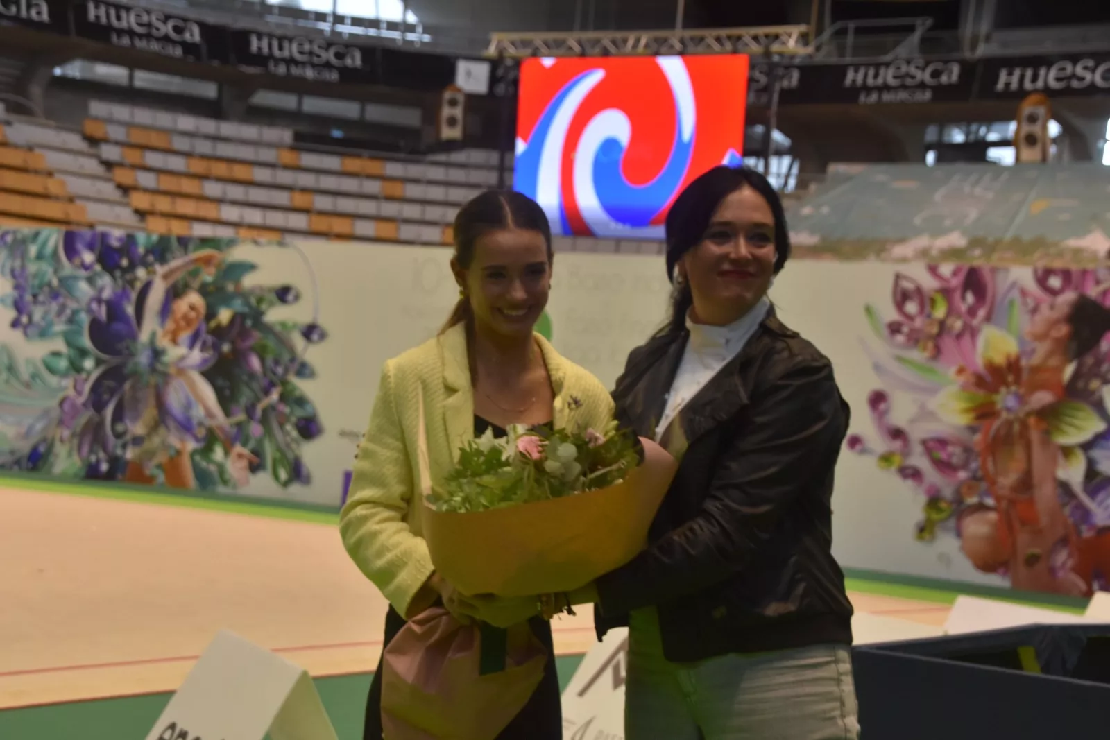 Homenaje a Inés Bergua de la Federación Aragonesa de Gimnasia. Foto Noemí L. Labara