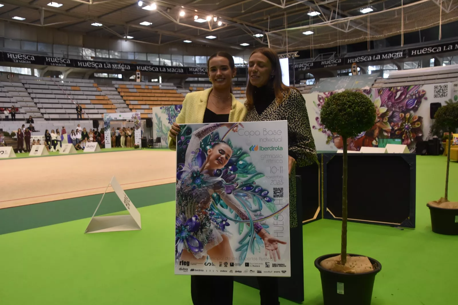 Homenaje a Inés Bergua de la Federación Aragonesa de Gimnasia. Foto Noemí L. Labara