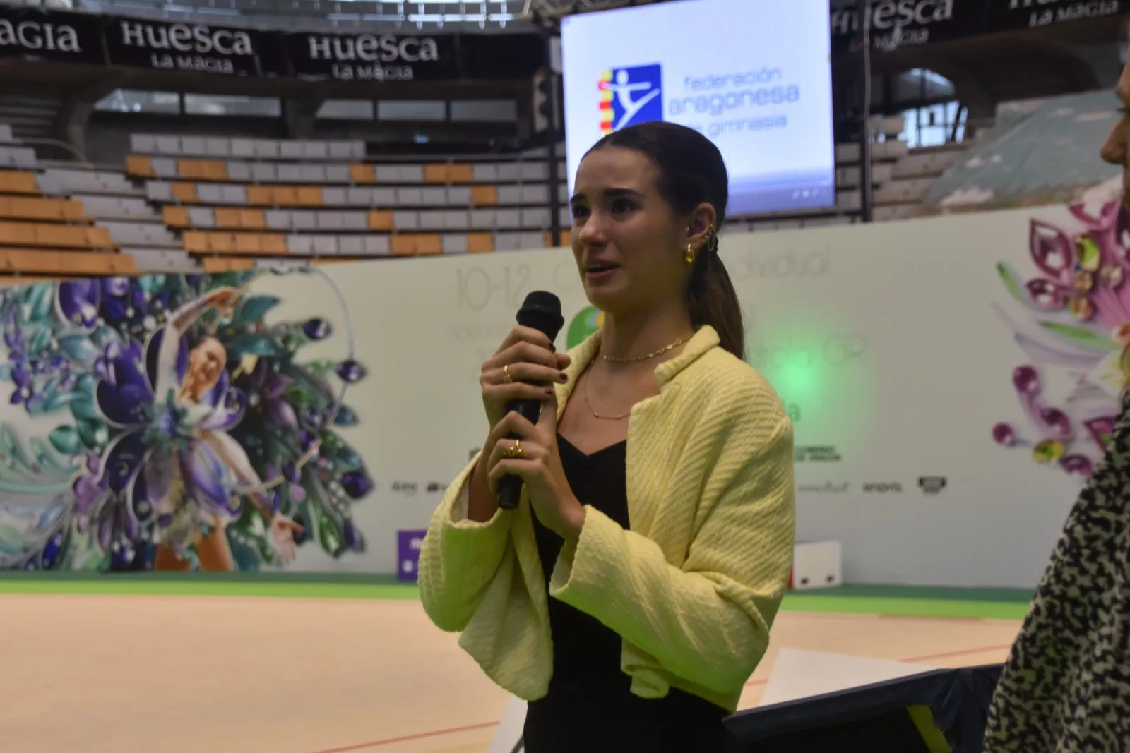 Homenaje a Inés Bergua de la Federación Aragonesa de Gimnasia. Foto Noemí L. Labara