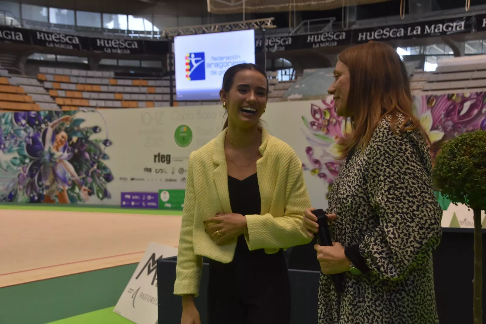 Homenaje a Inés Bergua de la Federación Aragonesa de Gimnasia. Foto Noemí L. Labara