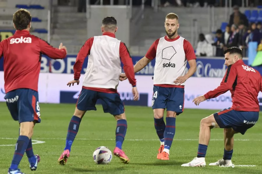 Calentamiento del huesca