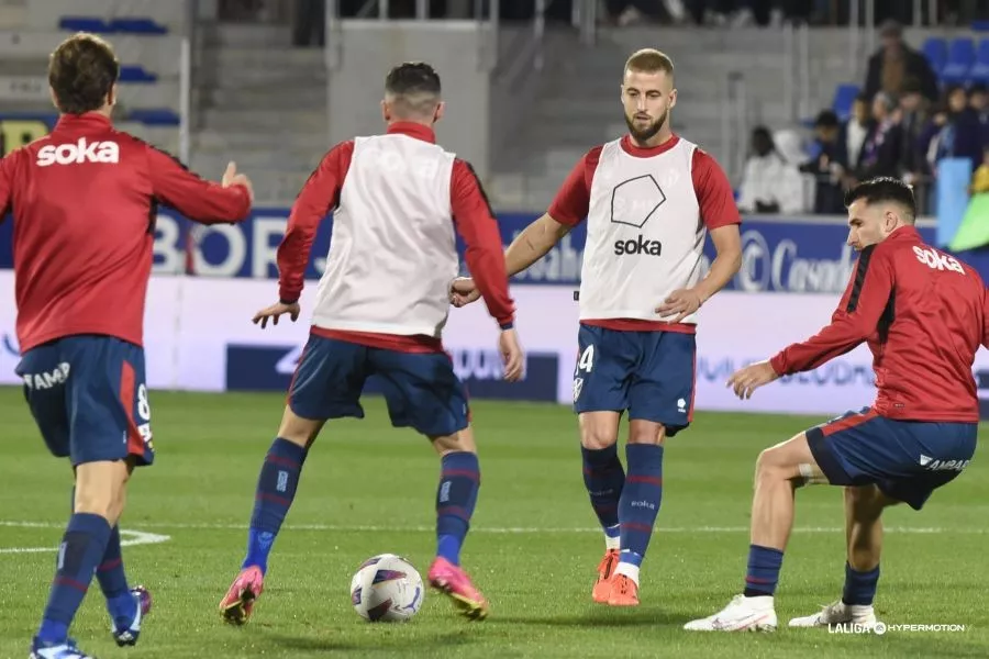 Calentamiento del Huesca