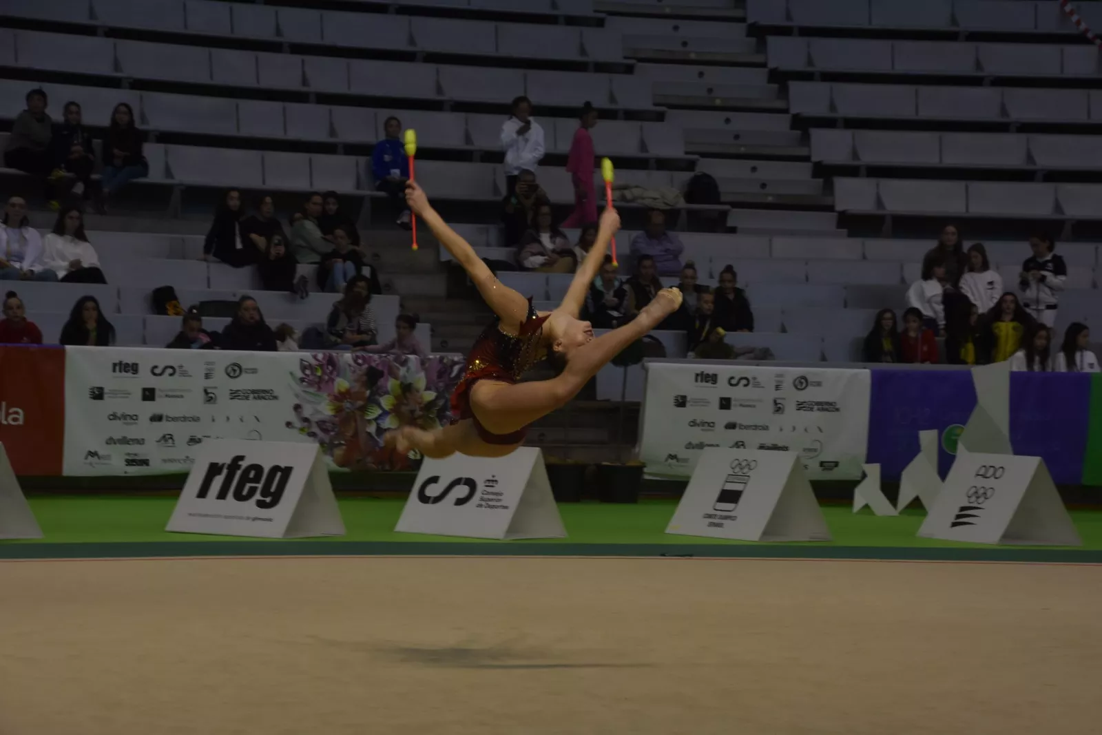 Actuación de la final de la Liga Iberdrola. Foto Noemí Labara
