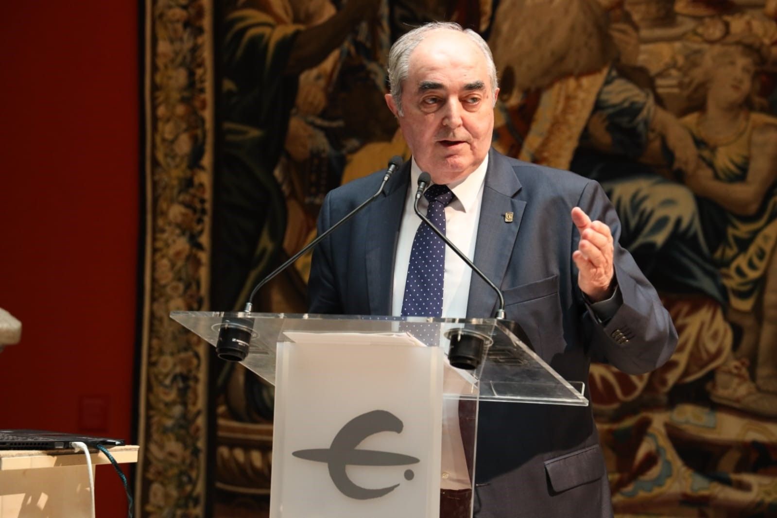 Manuel Rodríguez Chesa en la jornada en Zaragoza