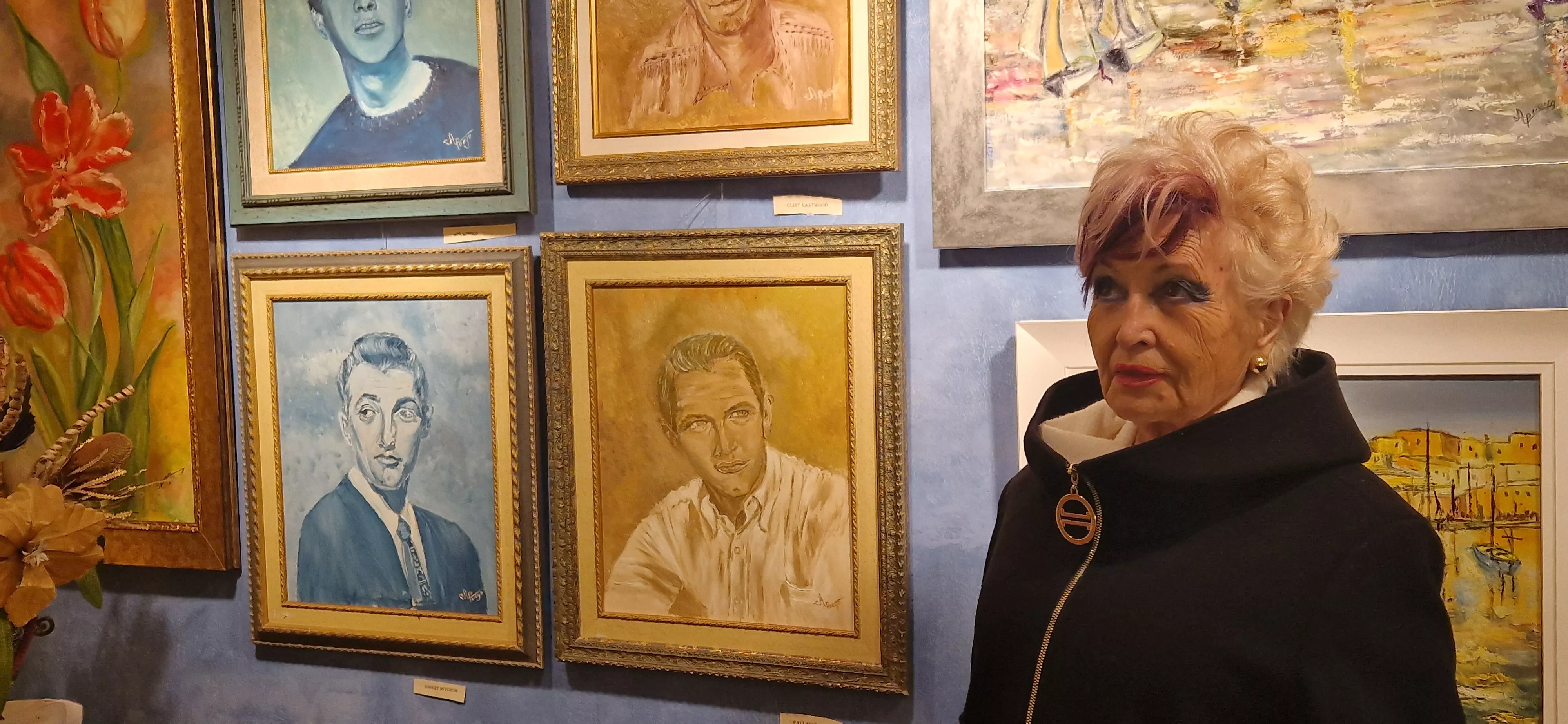 Ana María Pueyo en su galería de arte, Iris. Foto Myriam Martínez