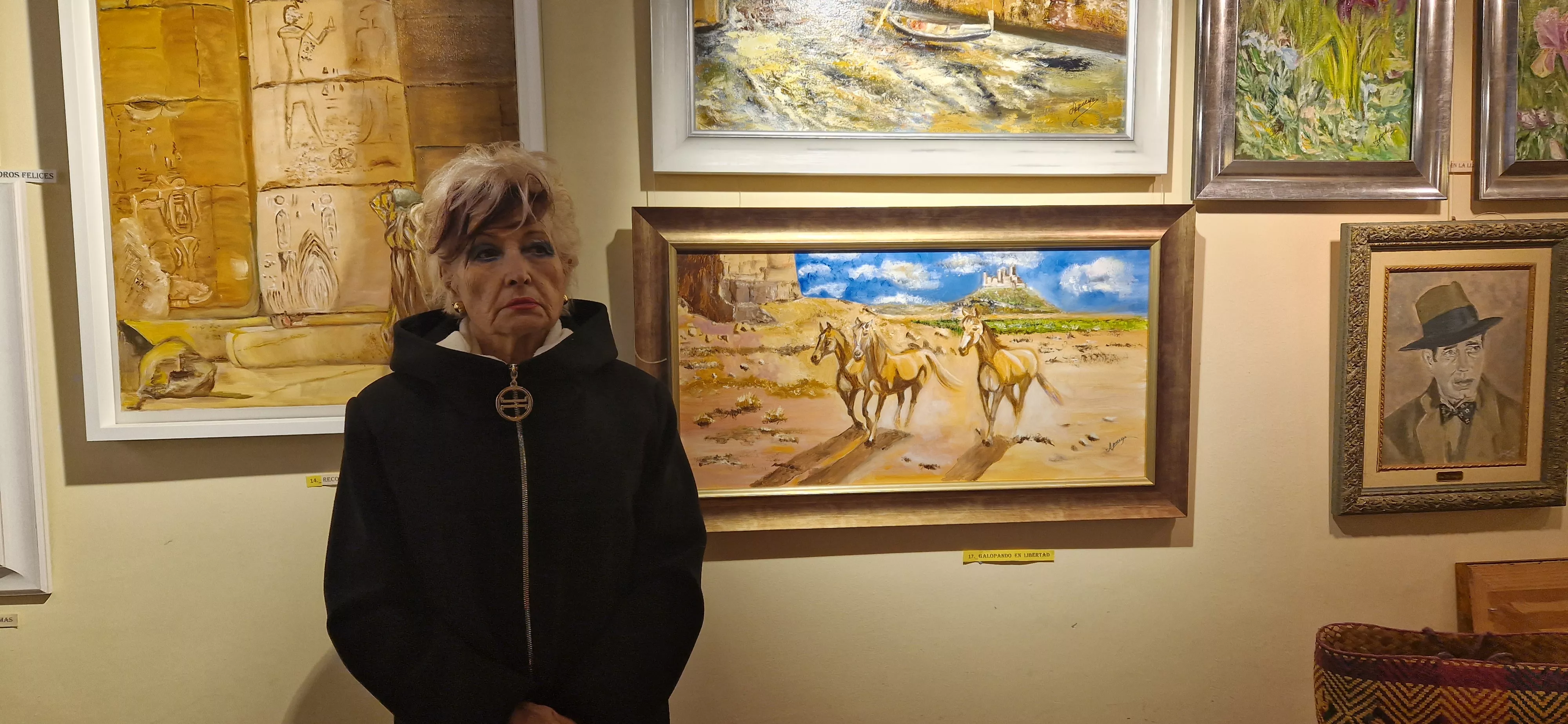 Ana María Pueyo en su galería de arte, Iris. Foto Myriam Martínez