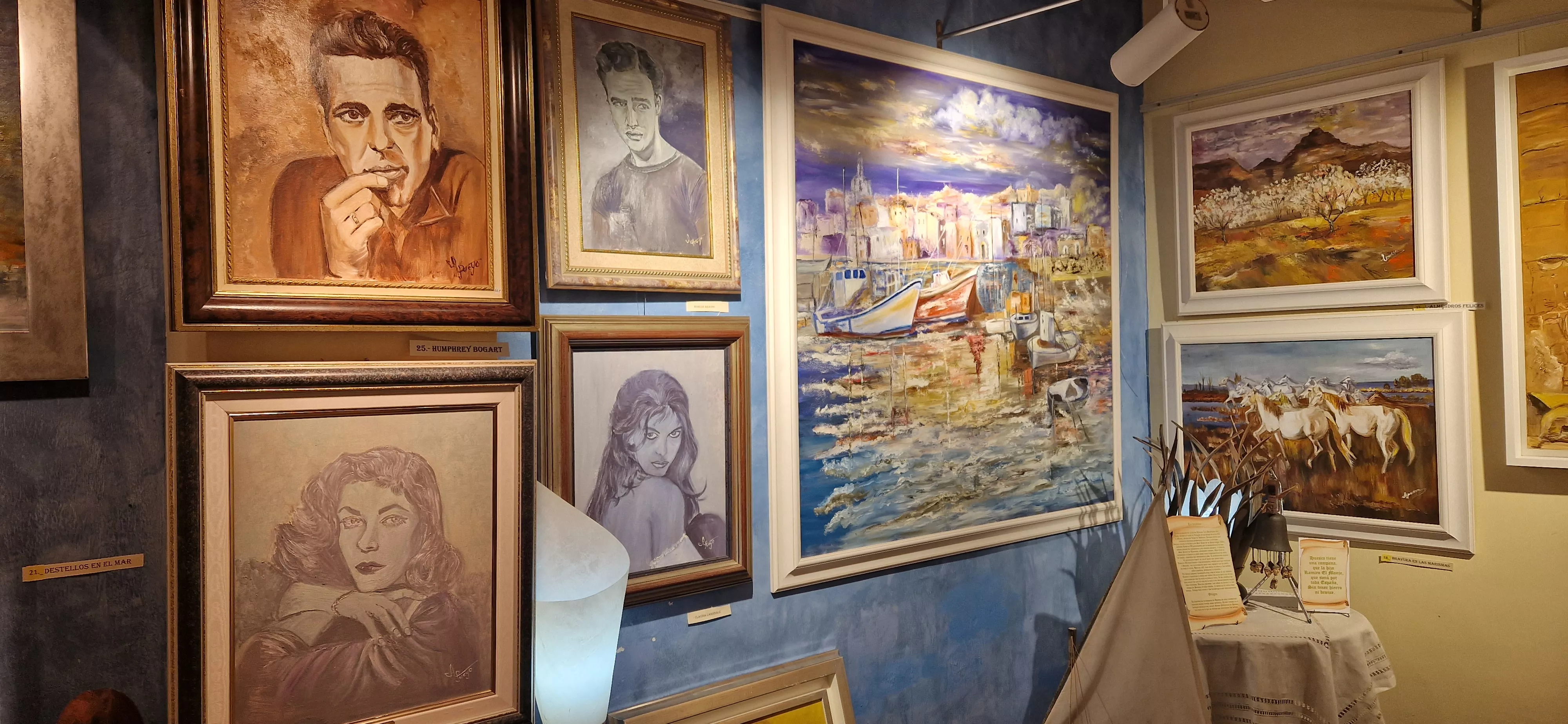 Obras de Ana María Pueyo en la galería Iris, noviembre 2023. Foto Myriam Martínez