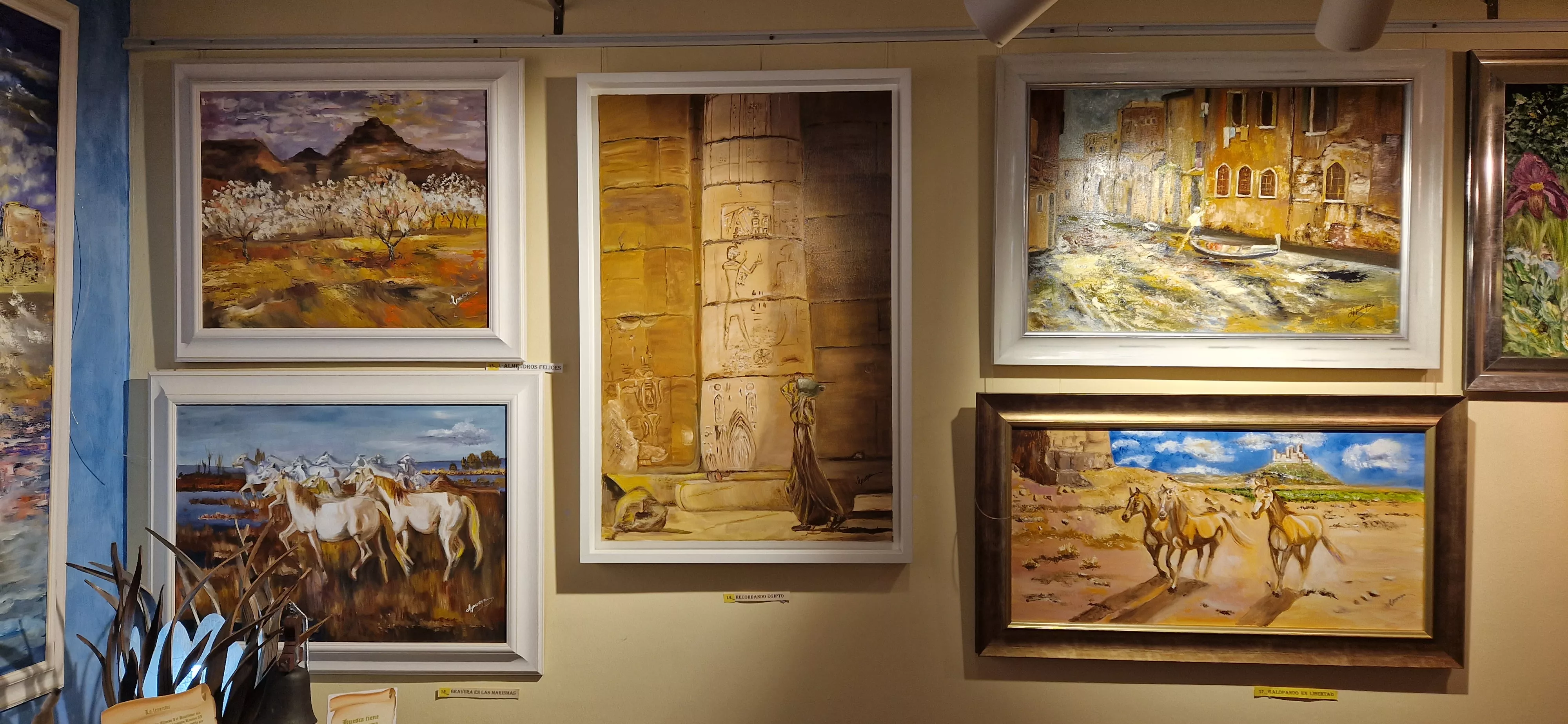 Obras de Ana María Pueyo en la galería Iris, noviembre 2023. Foto Myriam Martínez