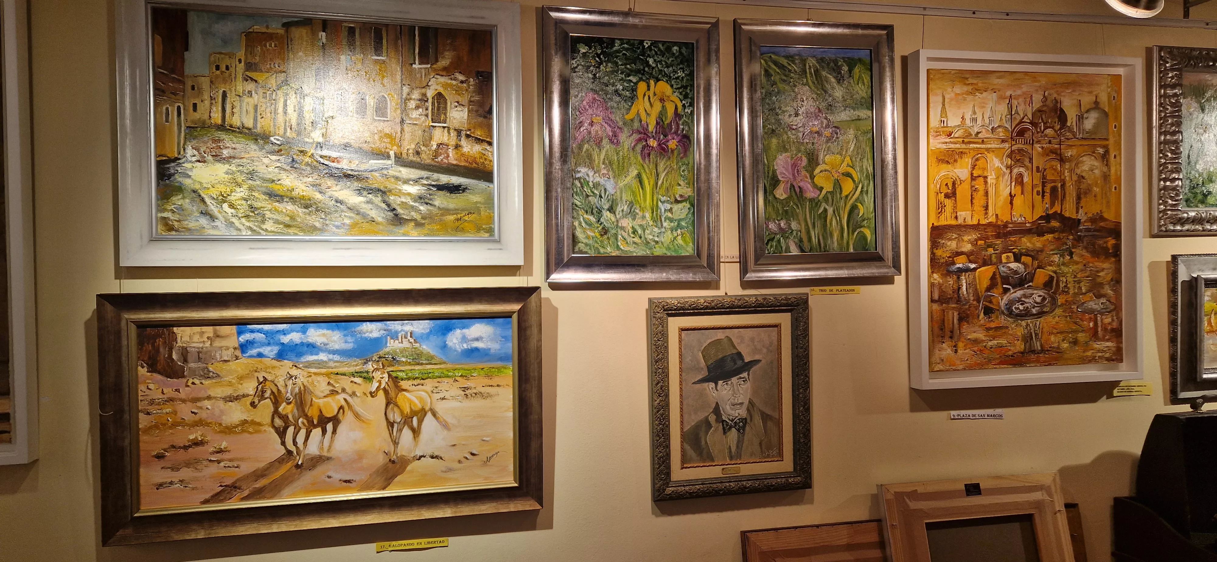 Obras de Ana María Pueyo en la galería Iris, noviembre 2023. Foto Myriam Martínez