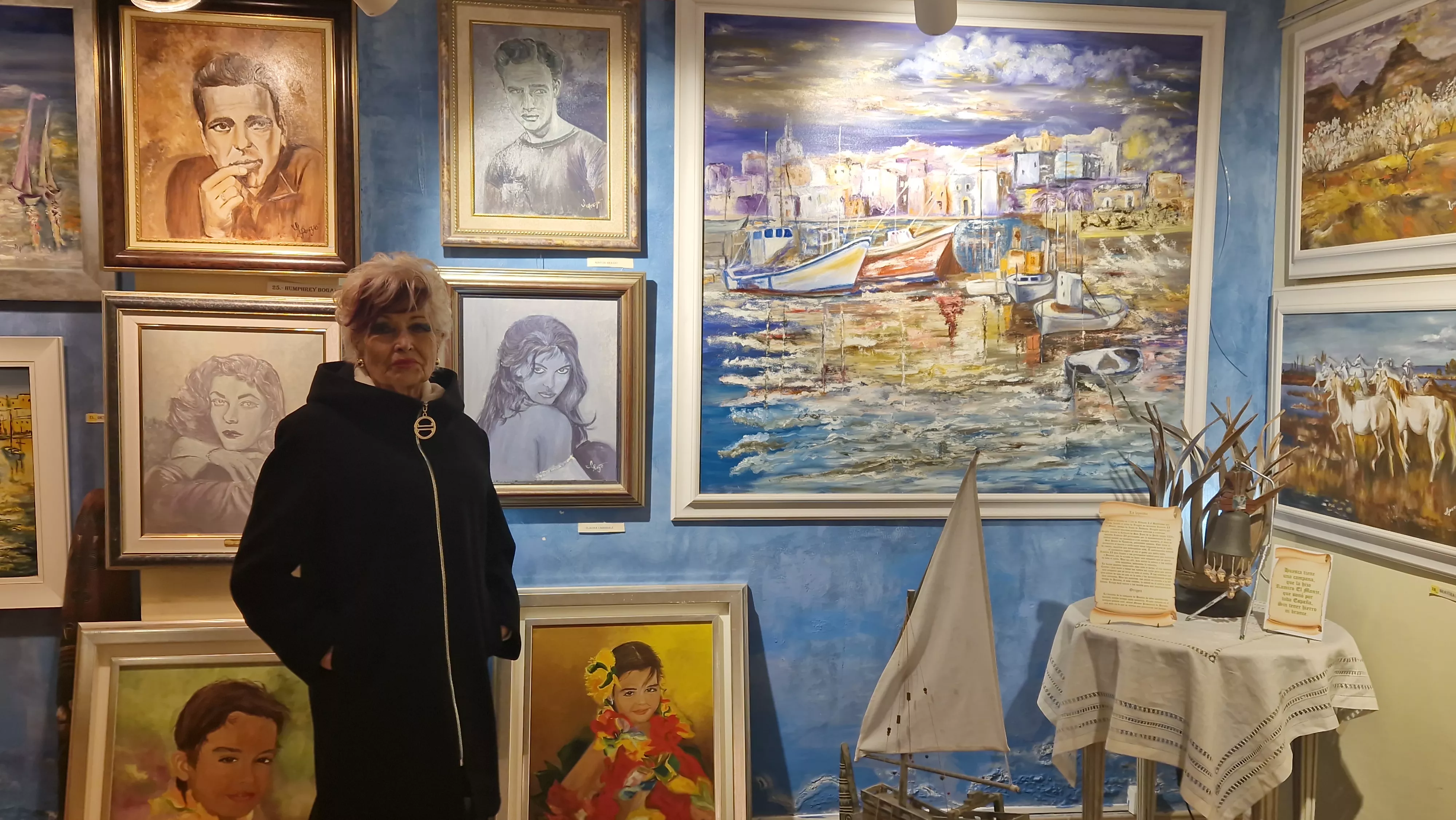 Ana María Pueyo en su galería de arte, Iris. Foto Myriam Martínez