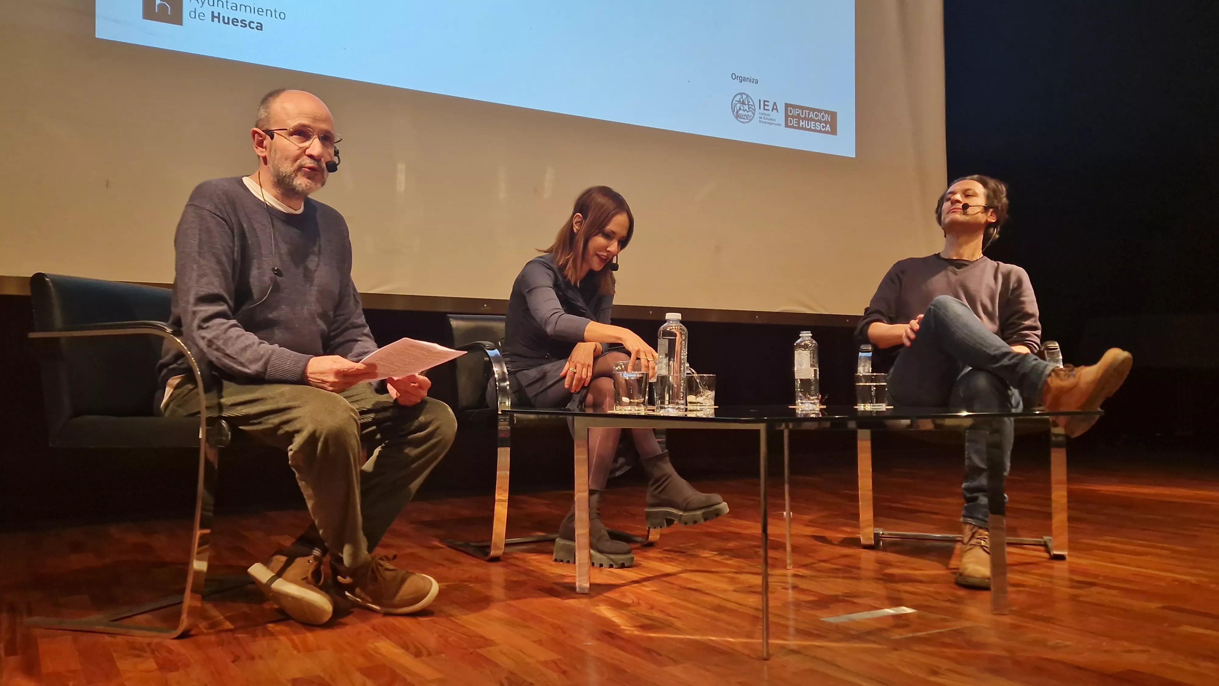 Diálogo entre Rodrigo Cortés y Paula Ortiz, moderado por Javier Gurpegui. Foto Myriam Martínez