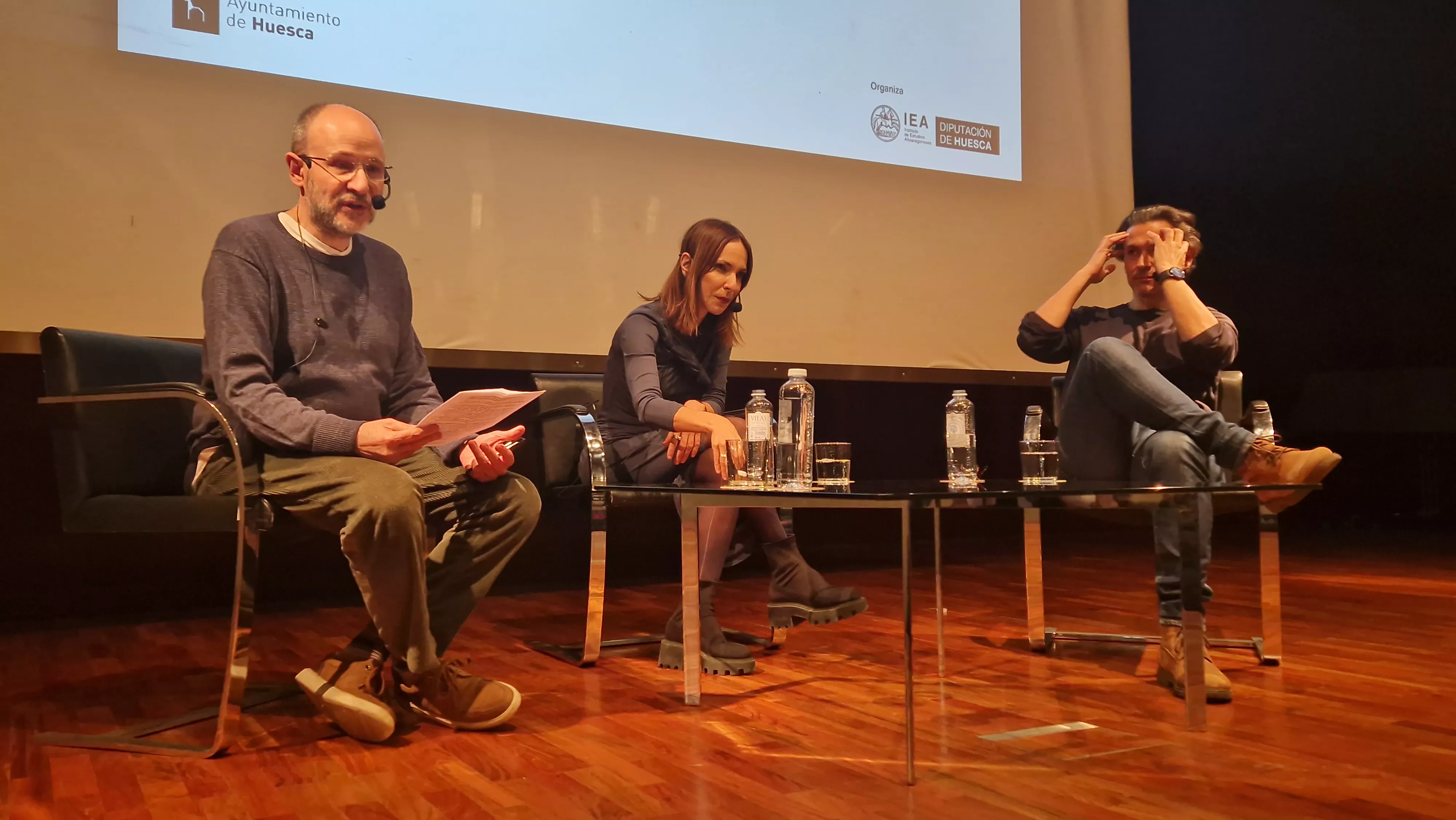 Diálogo entre Rodrigo Cortés y Paula Ortiz, moderado por Javier Gurpegui. Foto Myriam Martínez