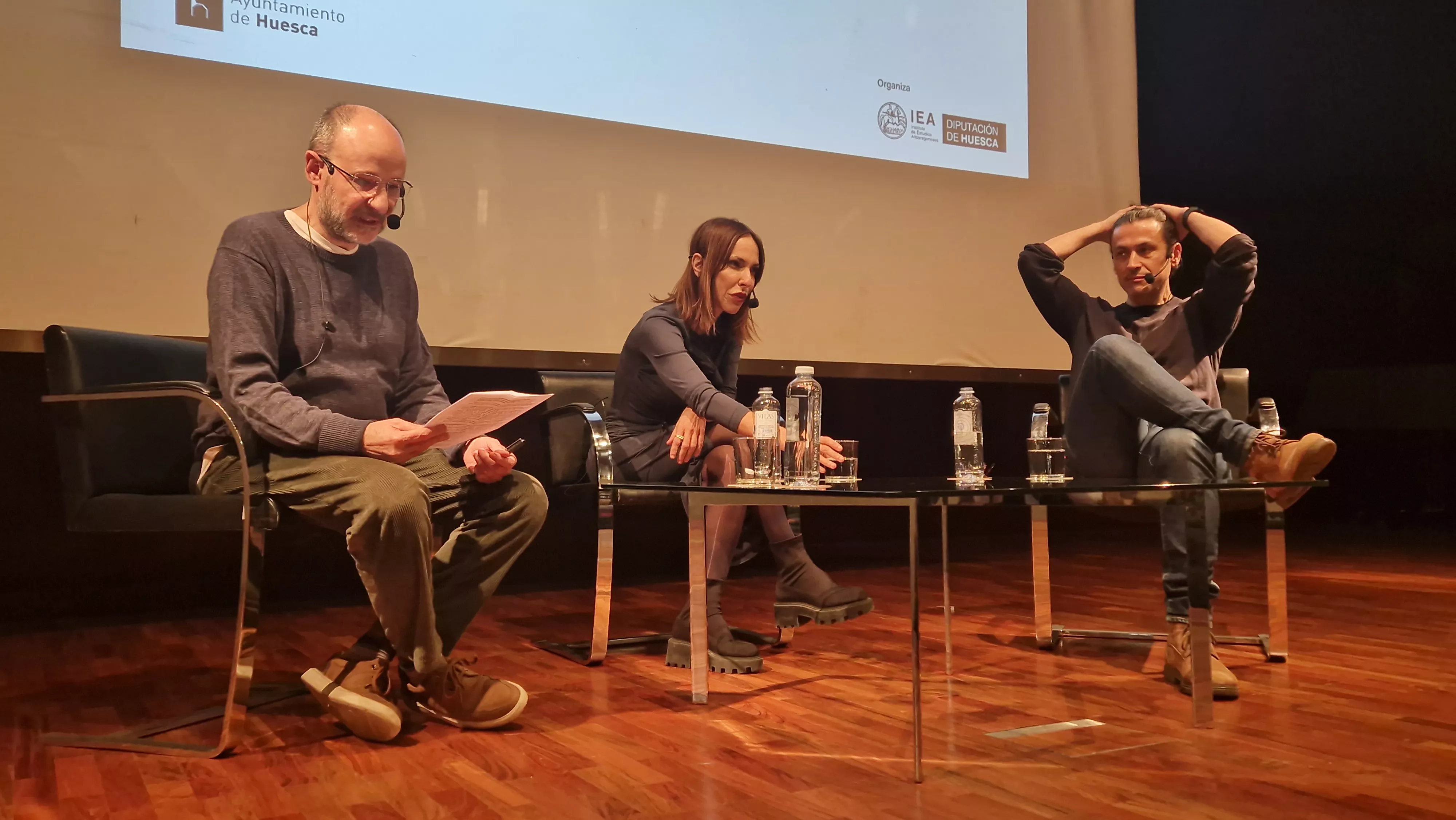 Diálogo entre Rodrigo Cortés y Paula Ortiz, moderado por Javier Gurpegui. Foto Myriam Martínez