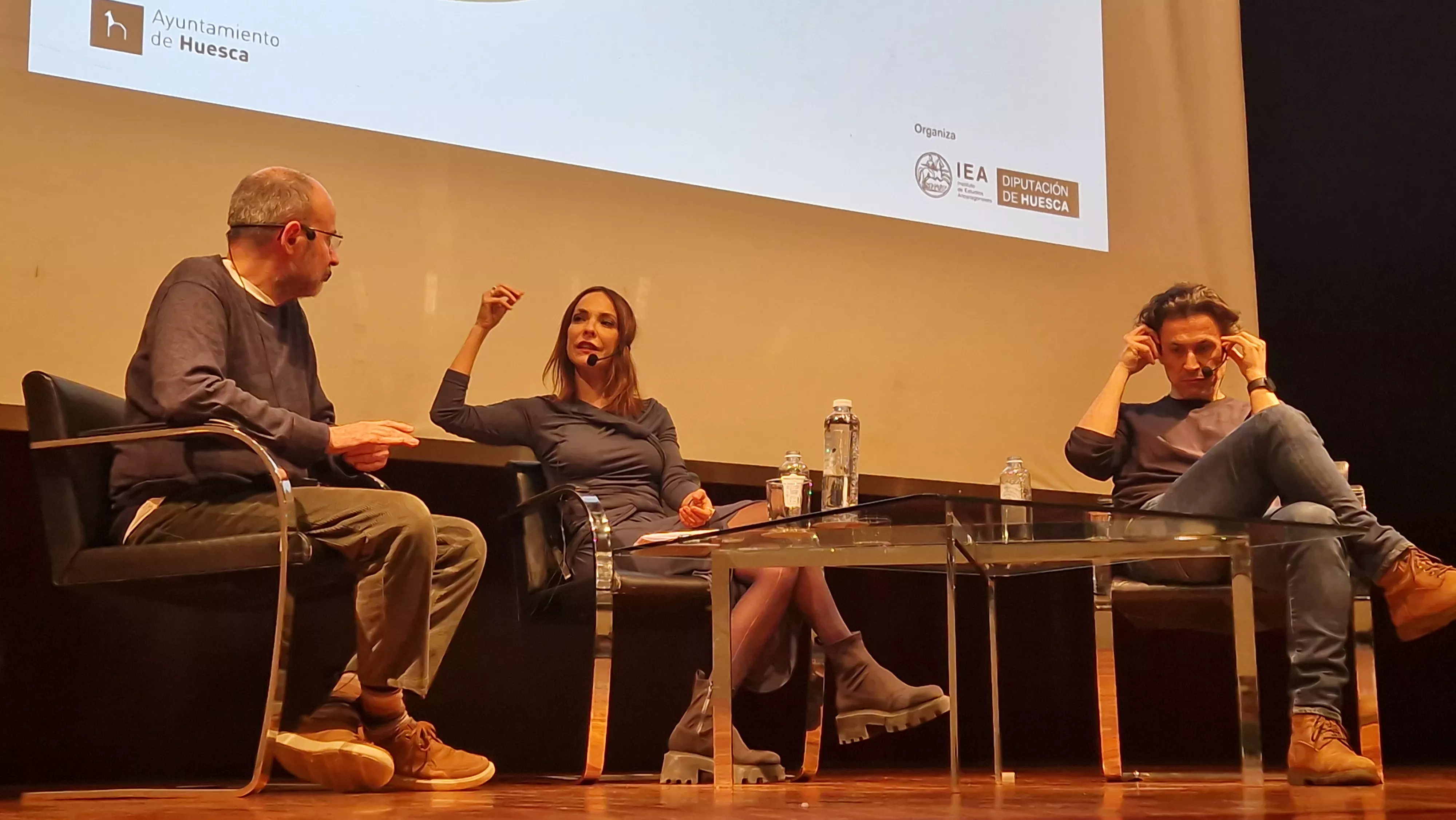 Diálogo entre Rodrigo Cortés y Paula Ortiz, moderado por Javier Gurpegui. Foto Myriam Martínez