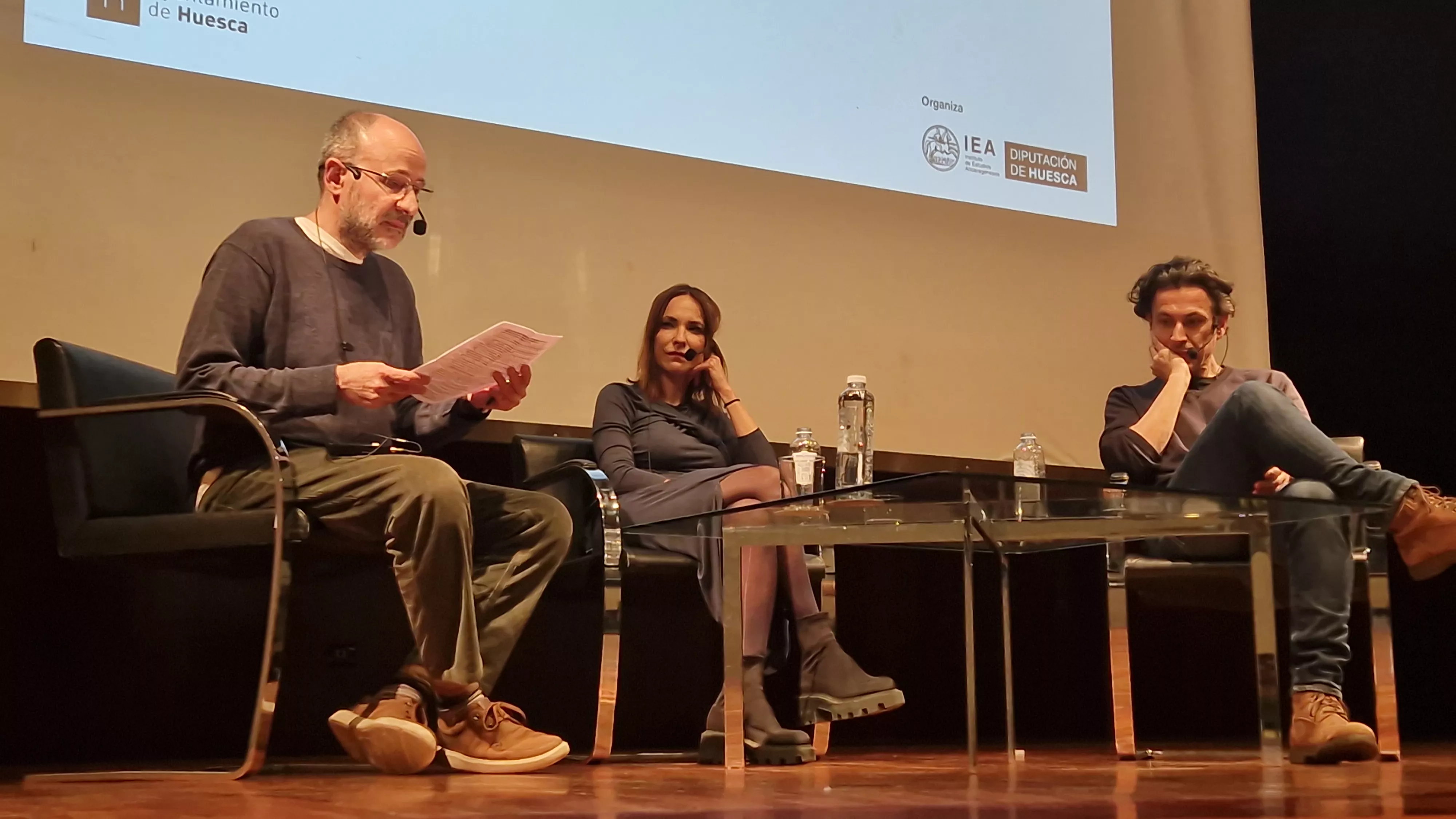 Diálogo entre Rodrigo Cortés y Paula Ortiz, moderado por Javier Gurpegui. Foto Myriam Martínez