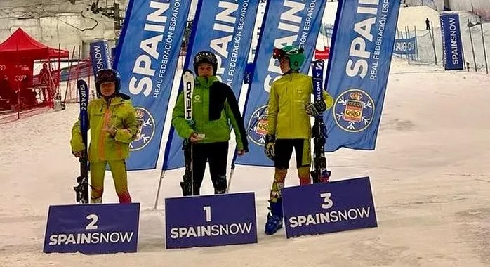 Martí Rives, del Cerler-FADI Aragón, campeón en su categoría en Madrid.
