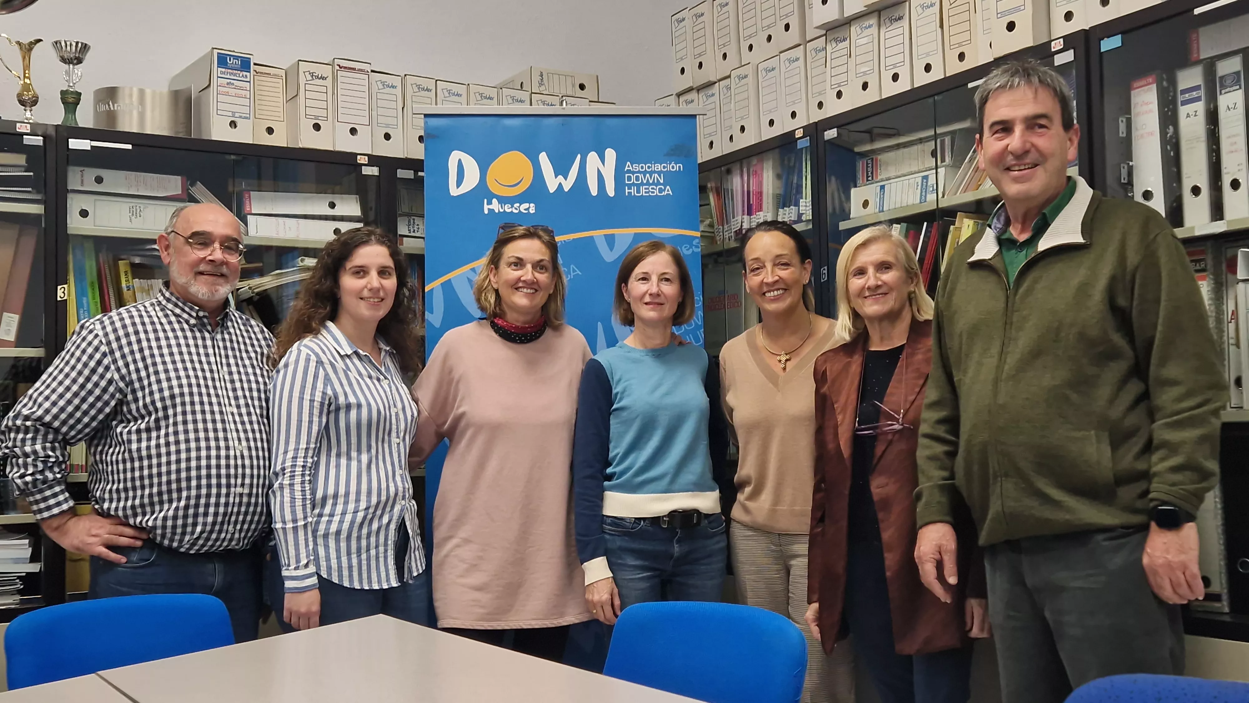 La consejera Carmen Susín ha visitado la Asociación Down Huesca. Foto Myriam Martínez