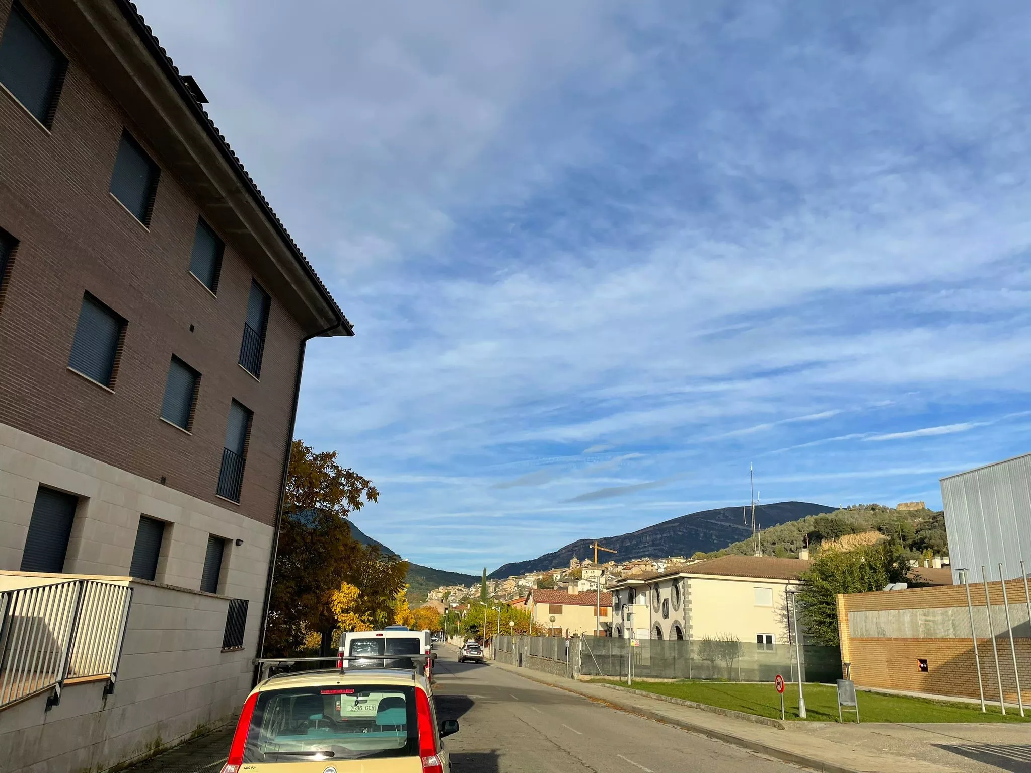 Calle Samper, objeto de la actuación en Boltaña