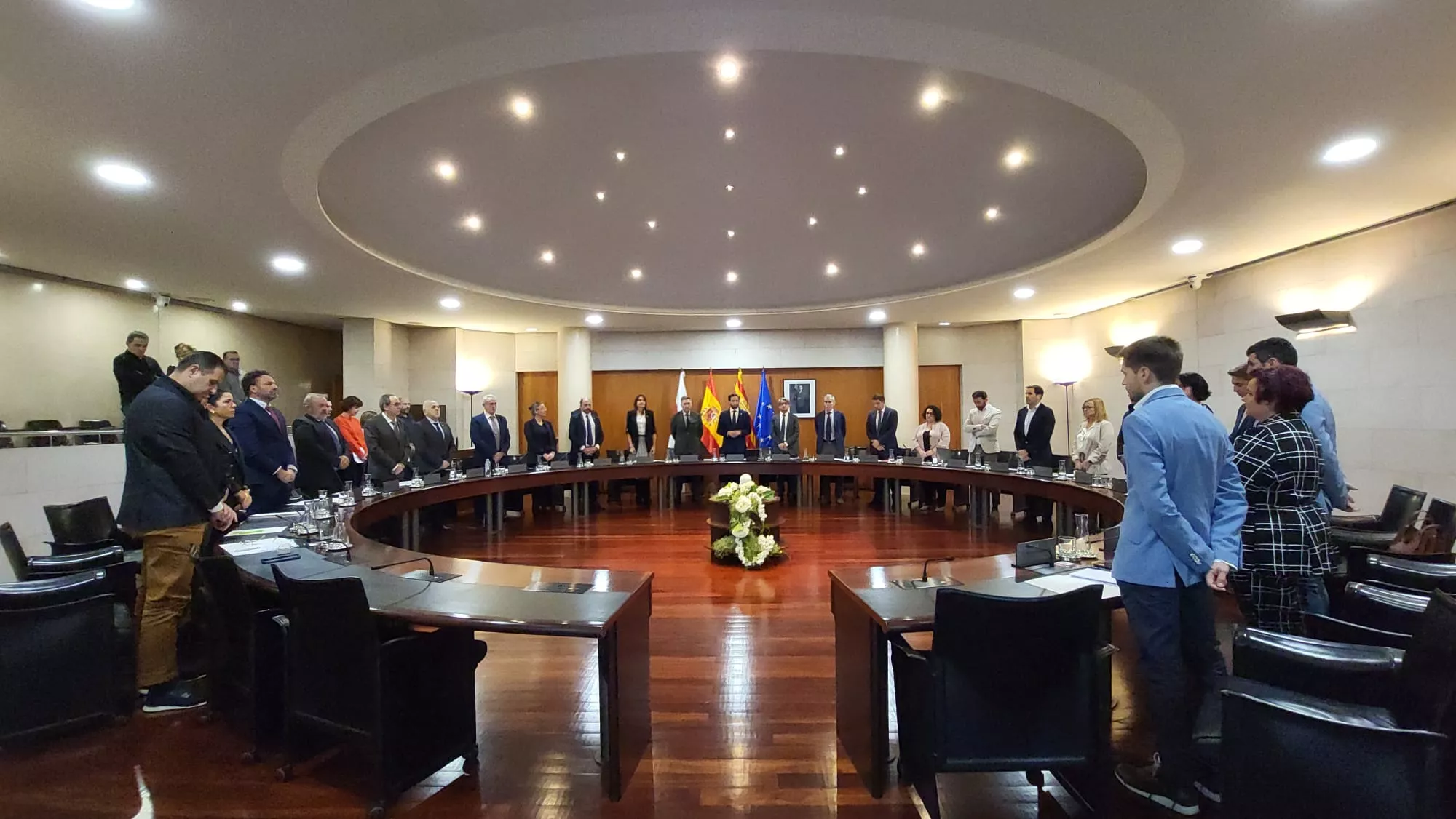 Pleno celebrado este miércoles por la Diputación de Huesca.