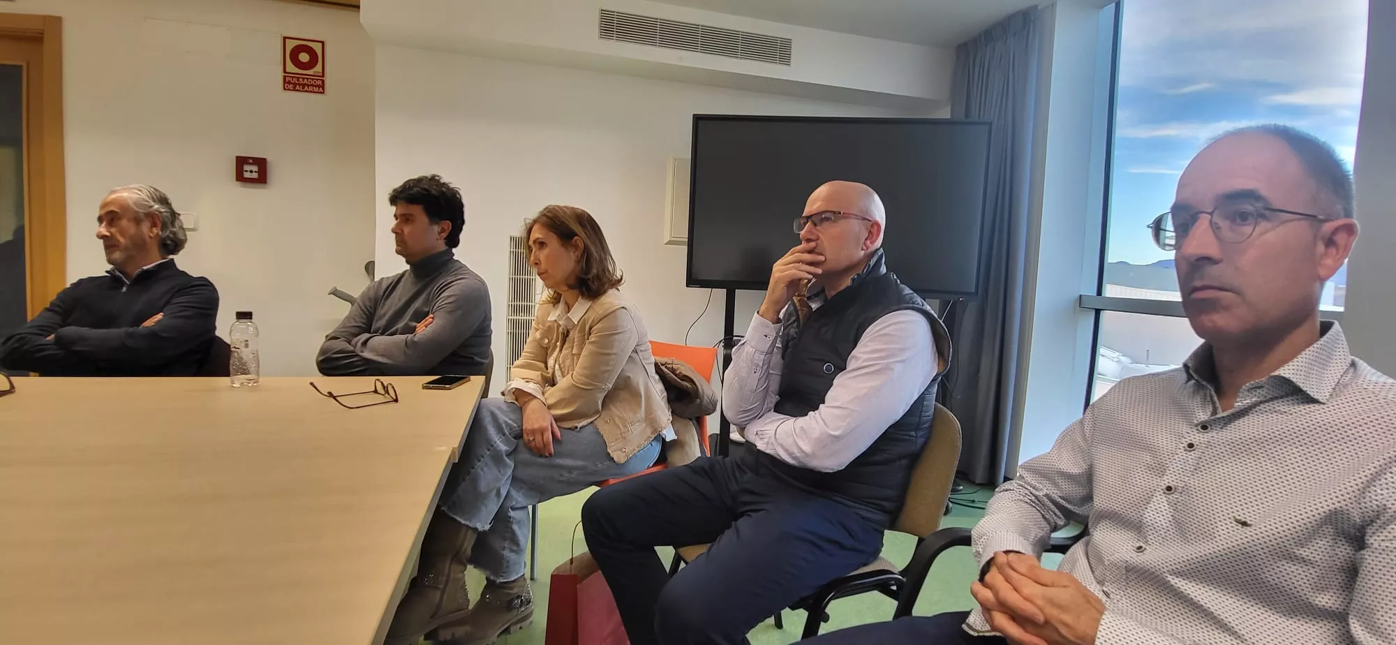 Reunión de Mar Vaquero en Harineras Villamayor con el Foro Huesca Empresarial