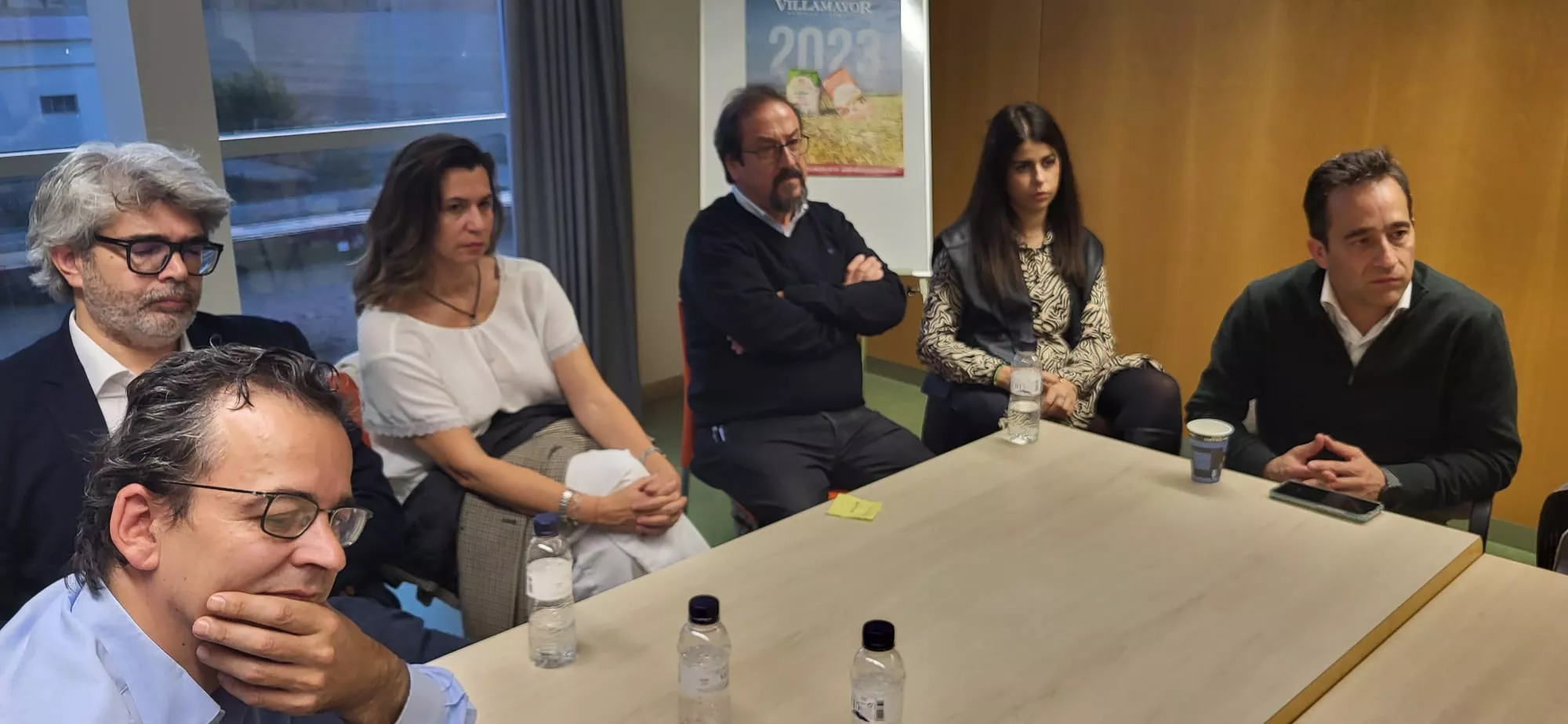 Reunión de Mar Vaquero en Harineras Villamayor con el Foro Huesca Empresarial