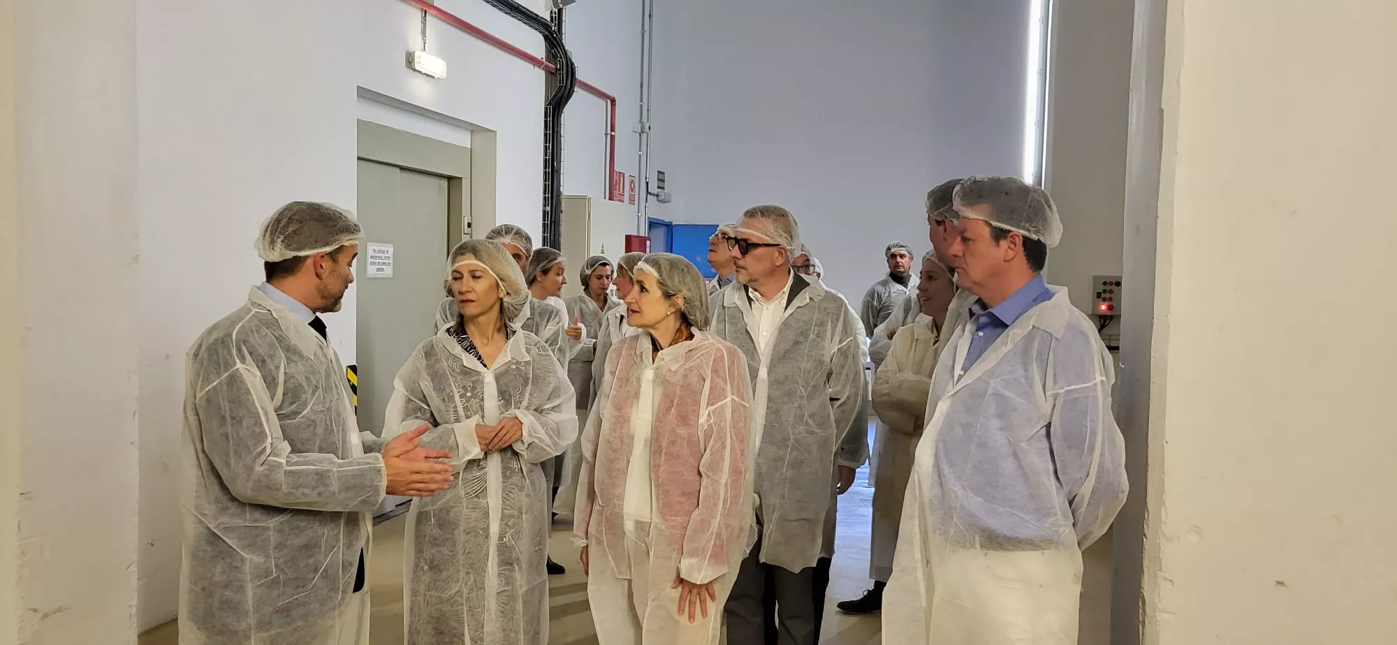 Reunión de Mar Vaquero en Harineras Villamayor con el Foro Huesca Empresarial