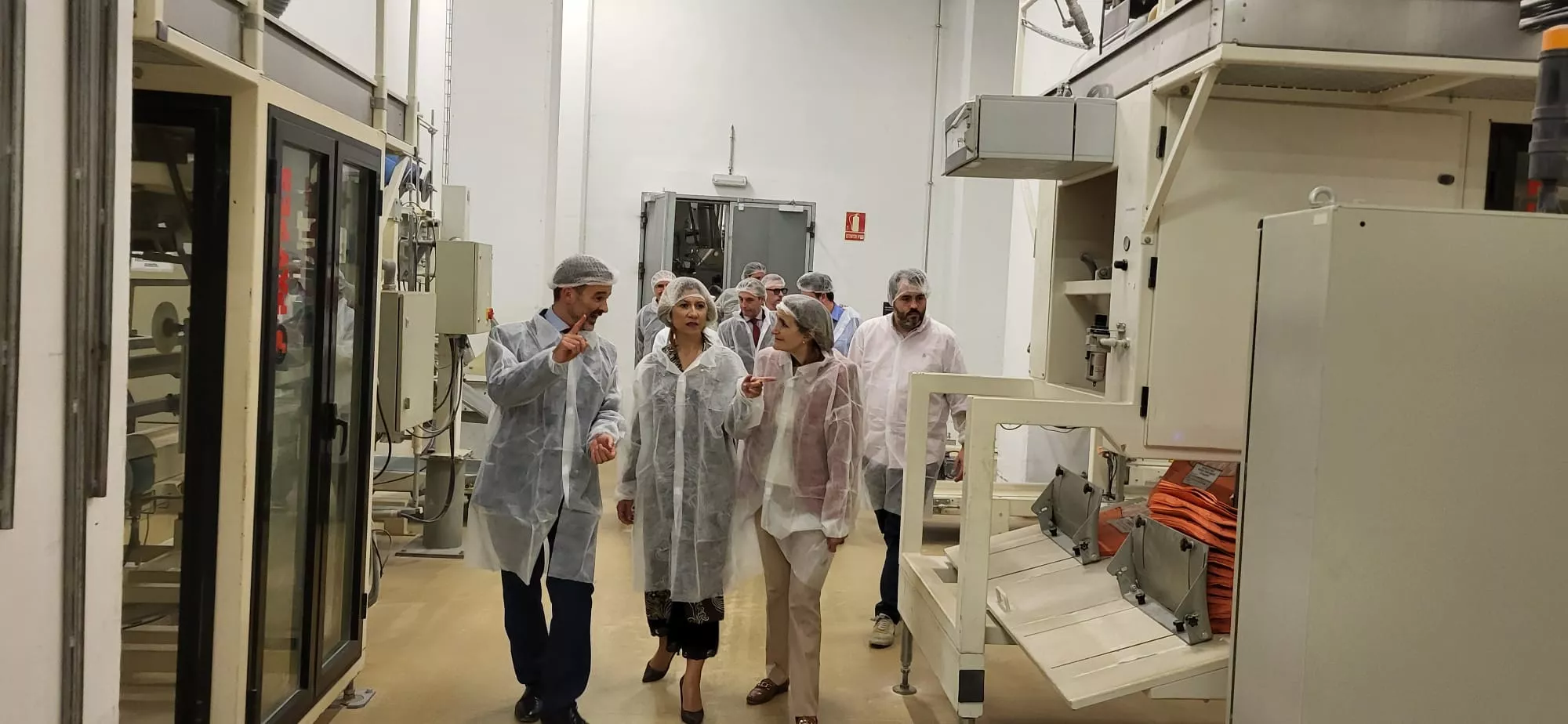 Reunión de Mar Vaquero en Harineras Villamayor con el Foro Huesca Empresarial