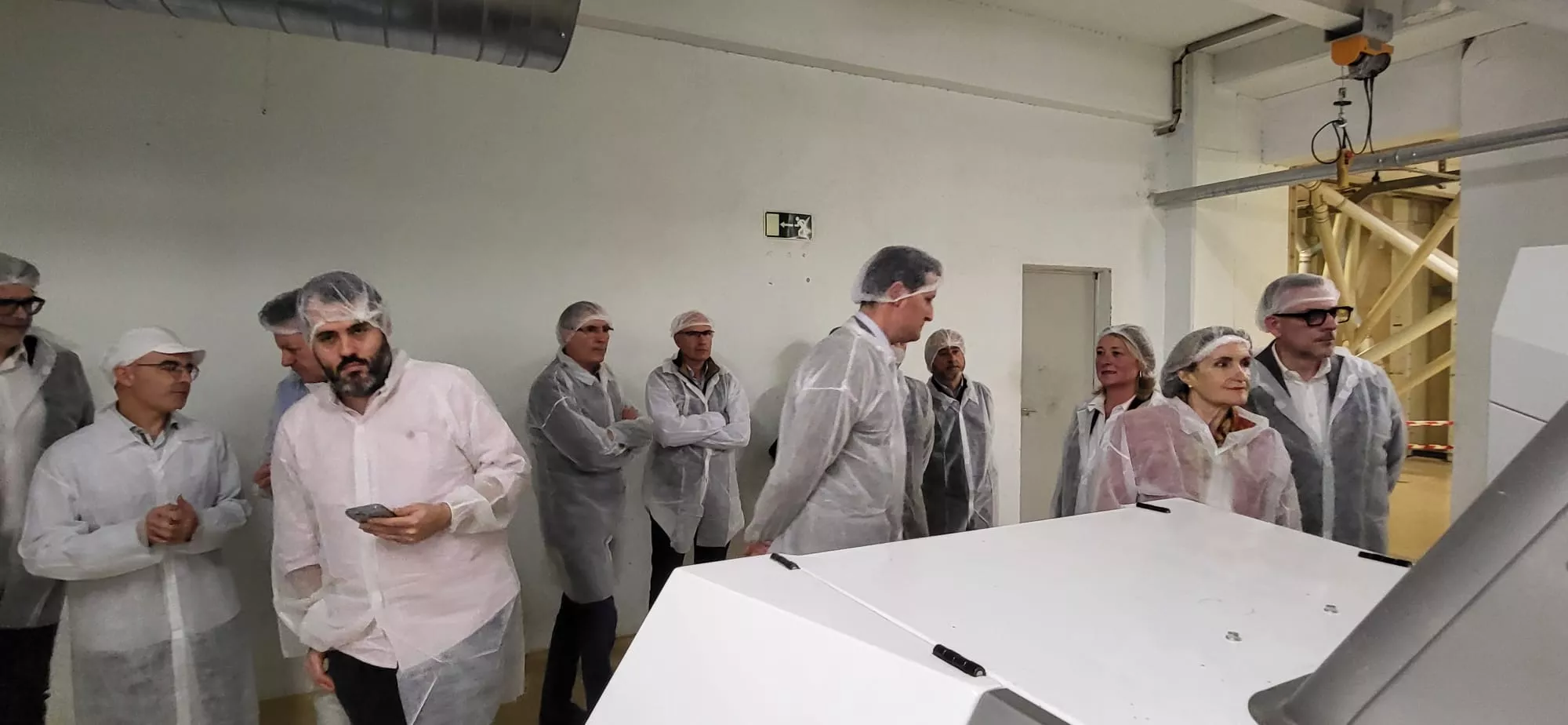 Reunión de Mar Vaquero en Harineras Villamayor con el Foro Huesca Empresarial