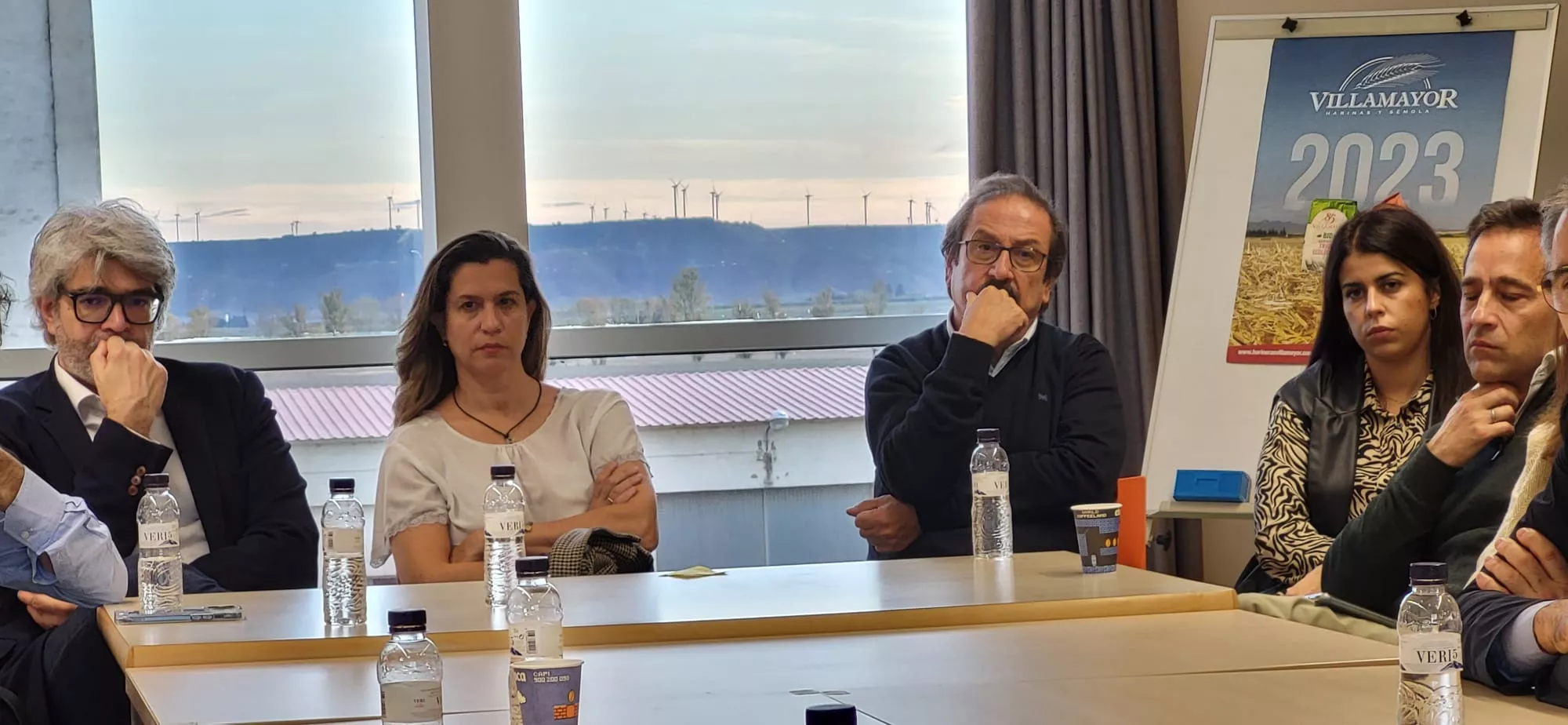 Reunión de Mar Vaquero en Harineras Villamayor con el Foro Huesca Empresarial