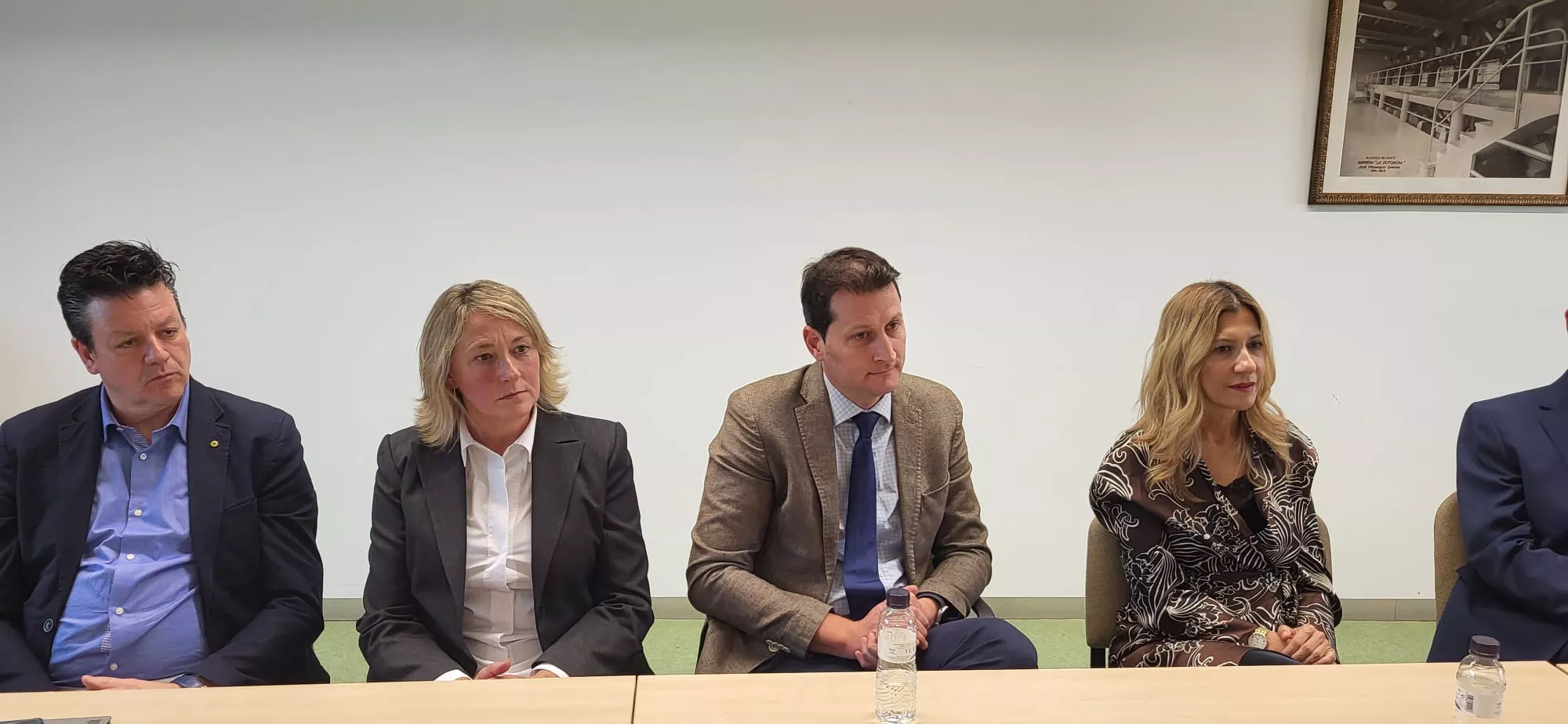 Reunión de Mar Vaquero en Harineras Villamayor con el Foro Huesca Empresarial