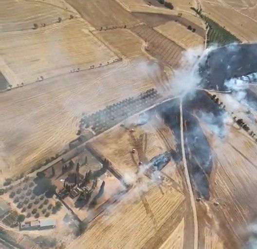 Incendio en Laluenga Incendio en Laluenga