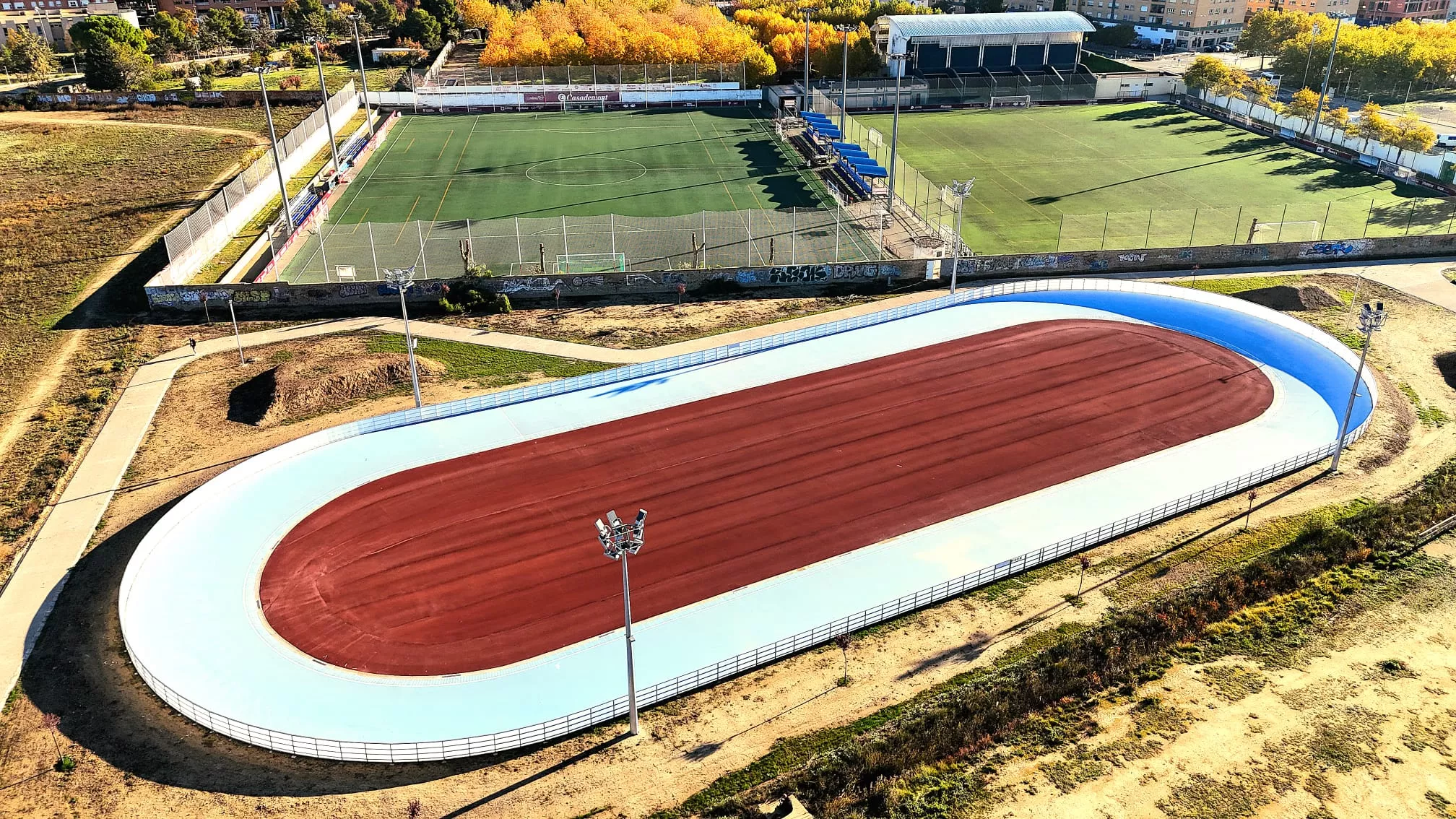 Nueva pista de patinaje de Huesca. Foto: @martainhu 