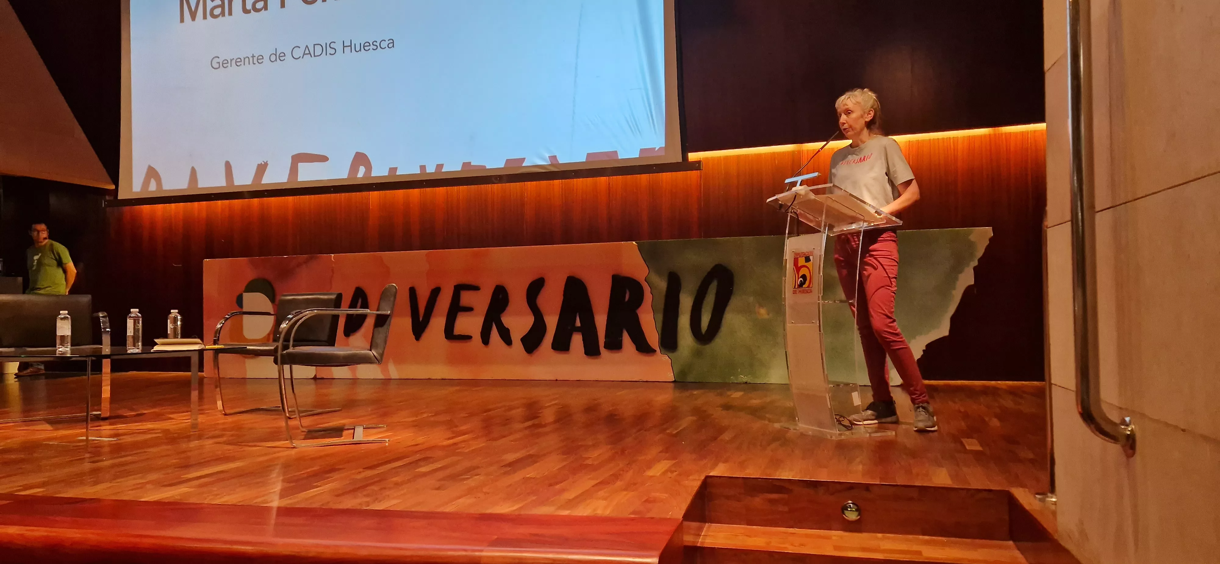 mesa de experiencias de Diversario con Violeta Fatás, Manel Anoro y Elvira Martín. Foto Myriam Martínez