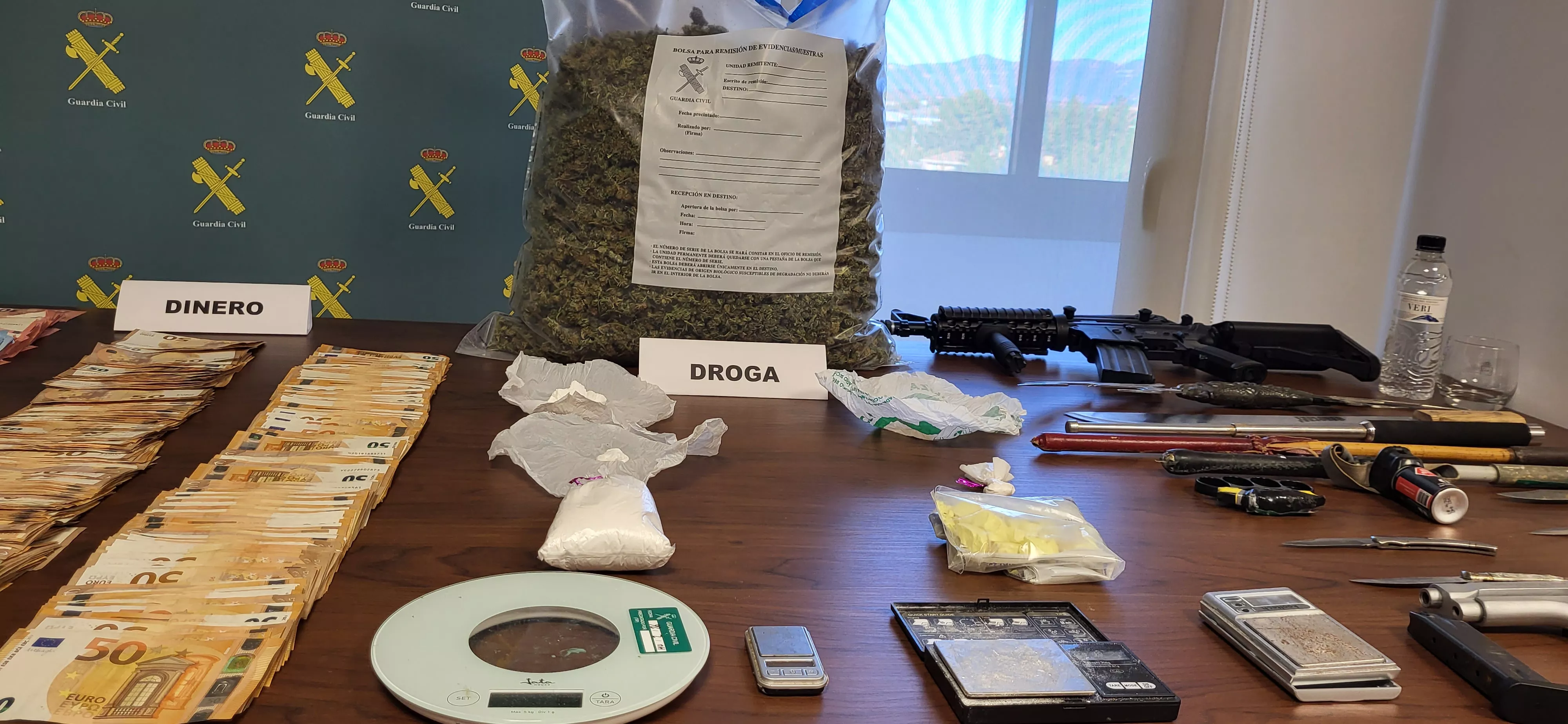 Drogas incautadas por los agentes del Equipo de Delincuencia Organizada y Antidroga de Huesca.