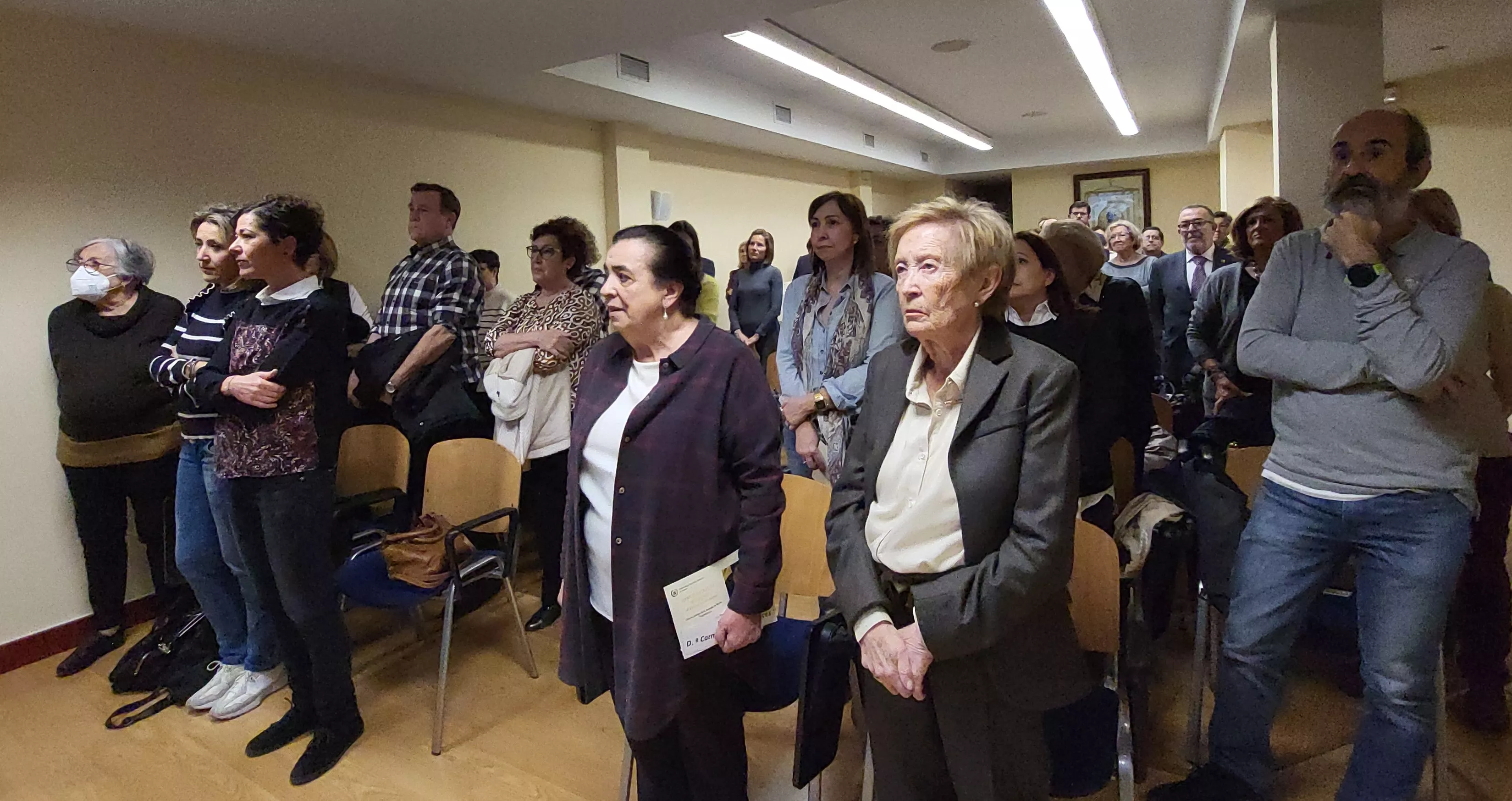 Homenaje del Colegio de Enfermería de Huesca a Pepa Laclaustra y Carmen Larroche. Foto Mercedes Manterola