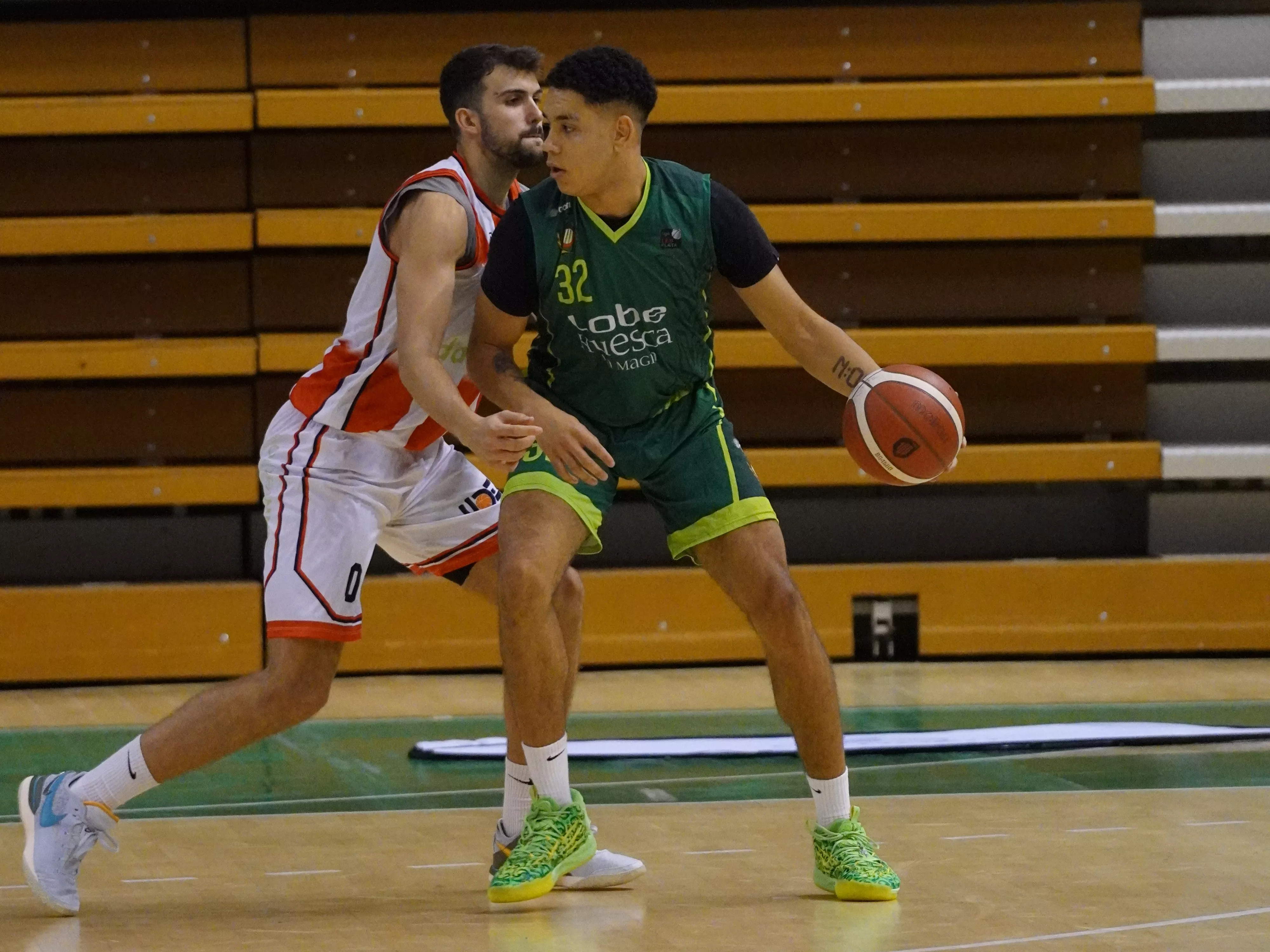 Nogués, jugador de Lobe Huesca La Magia, en un partido de la última temporada.