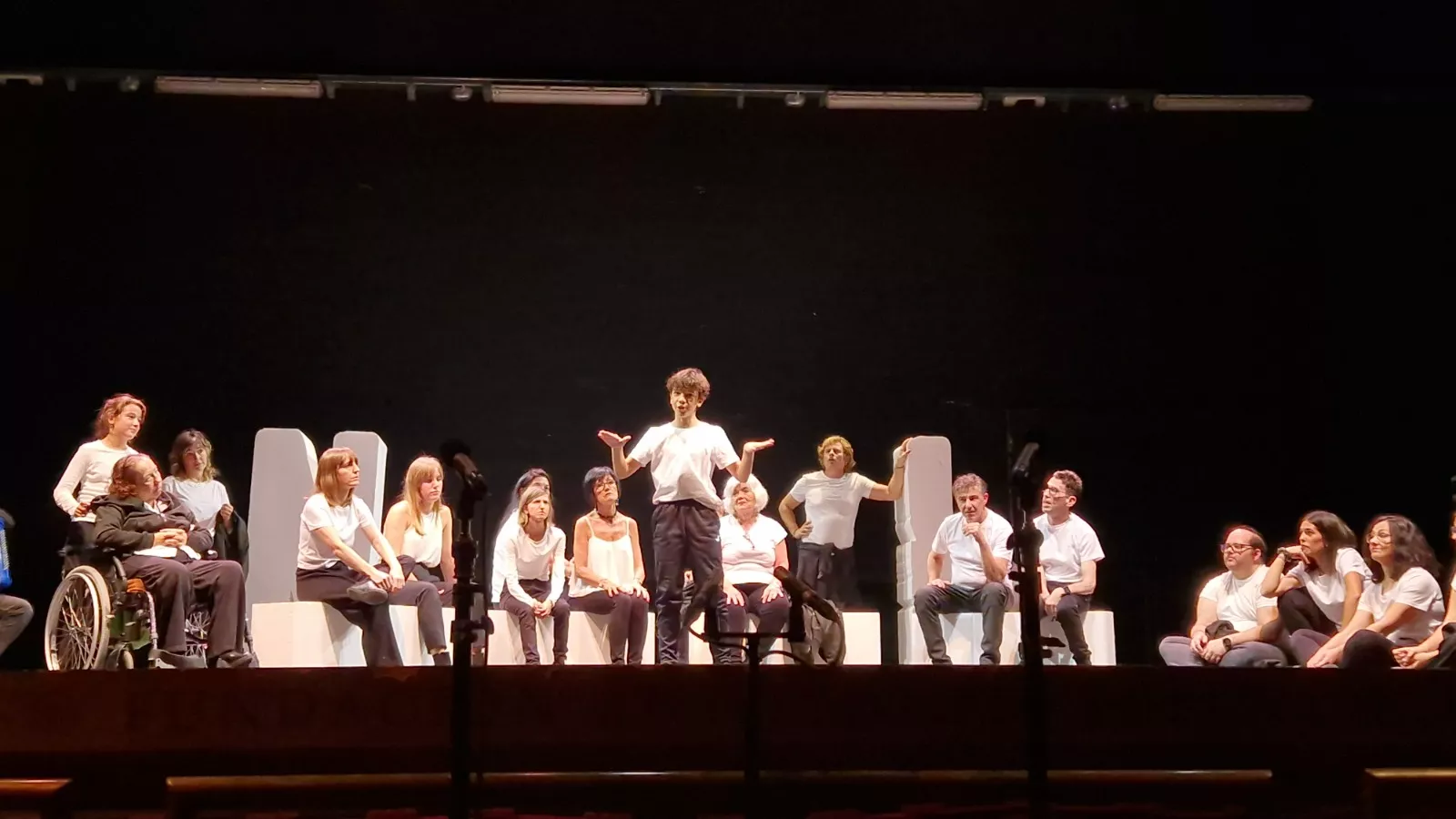 Representación del espectáculo Normal en el Teatro Olimpia de Huesca. Foto Myriam Martínez