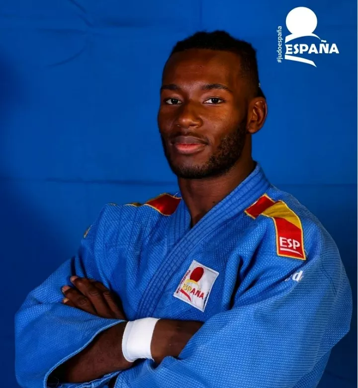 Moussa Macalou, judoka barbastrense del Club Judo Binéfar.