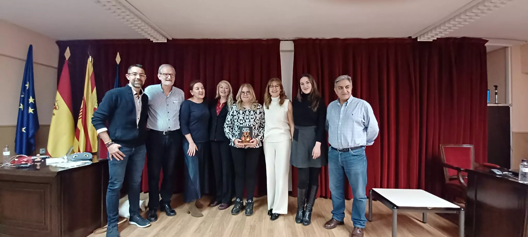 Participantes en las Jornadas de Novela Histórica de Monzón.