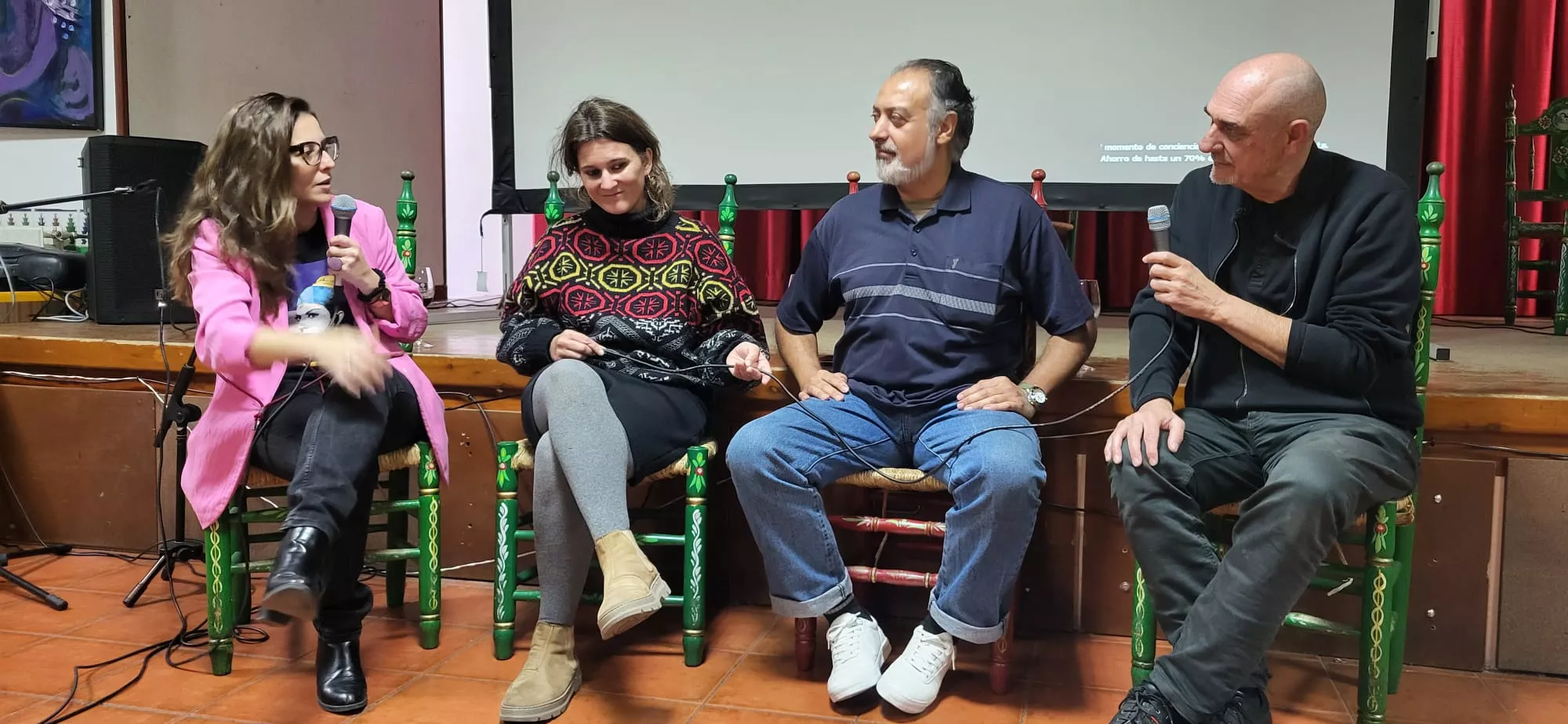 Sandra Nogarol, Helena Millán Fajó, Emilio Tejuela y Carlos Soriano