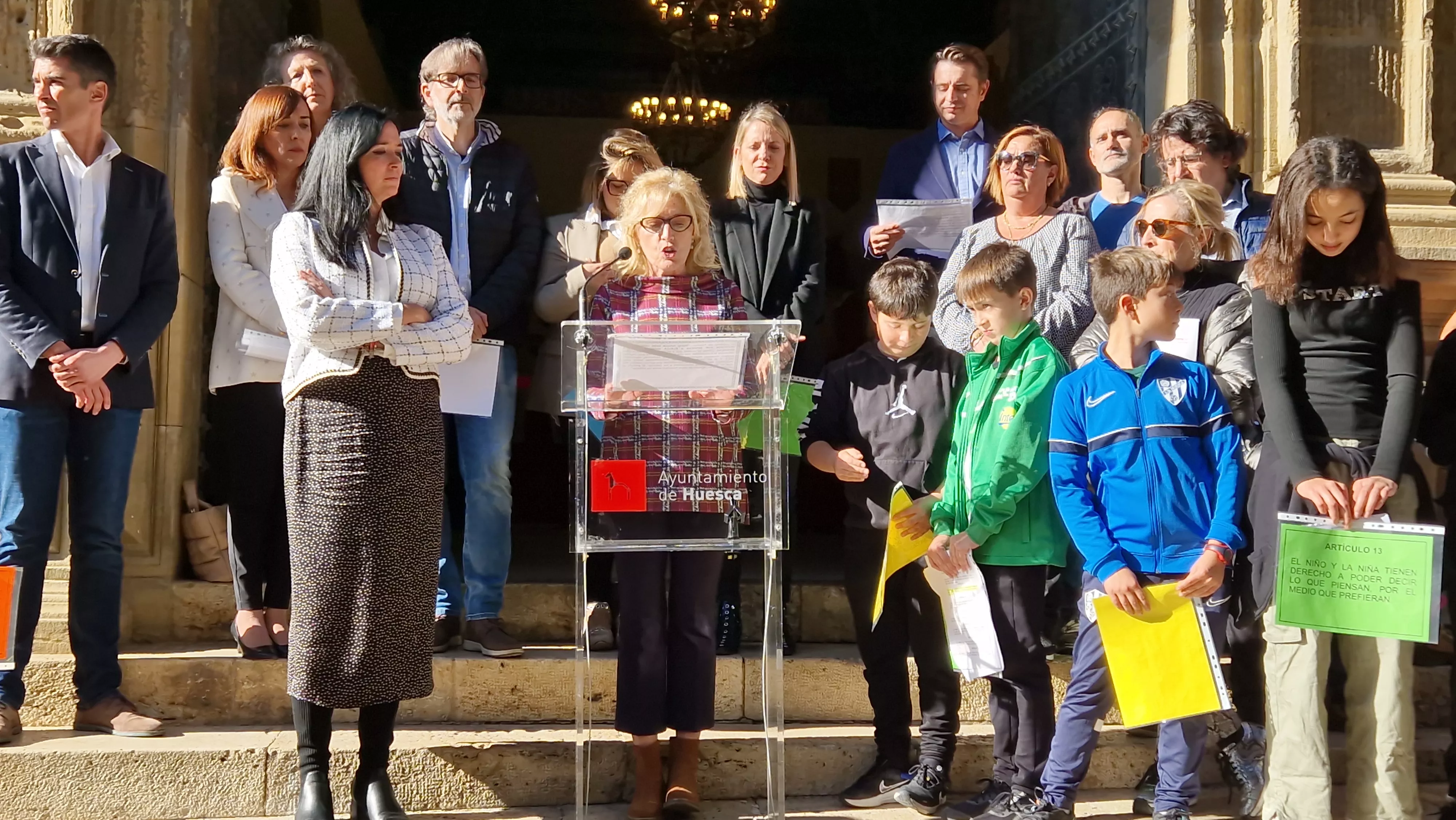 Día de los Derechos del Niño en Huesca. Foto Myriam Martínez