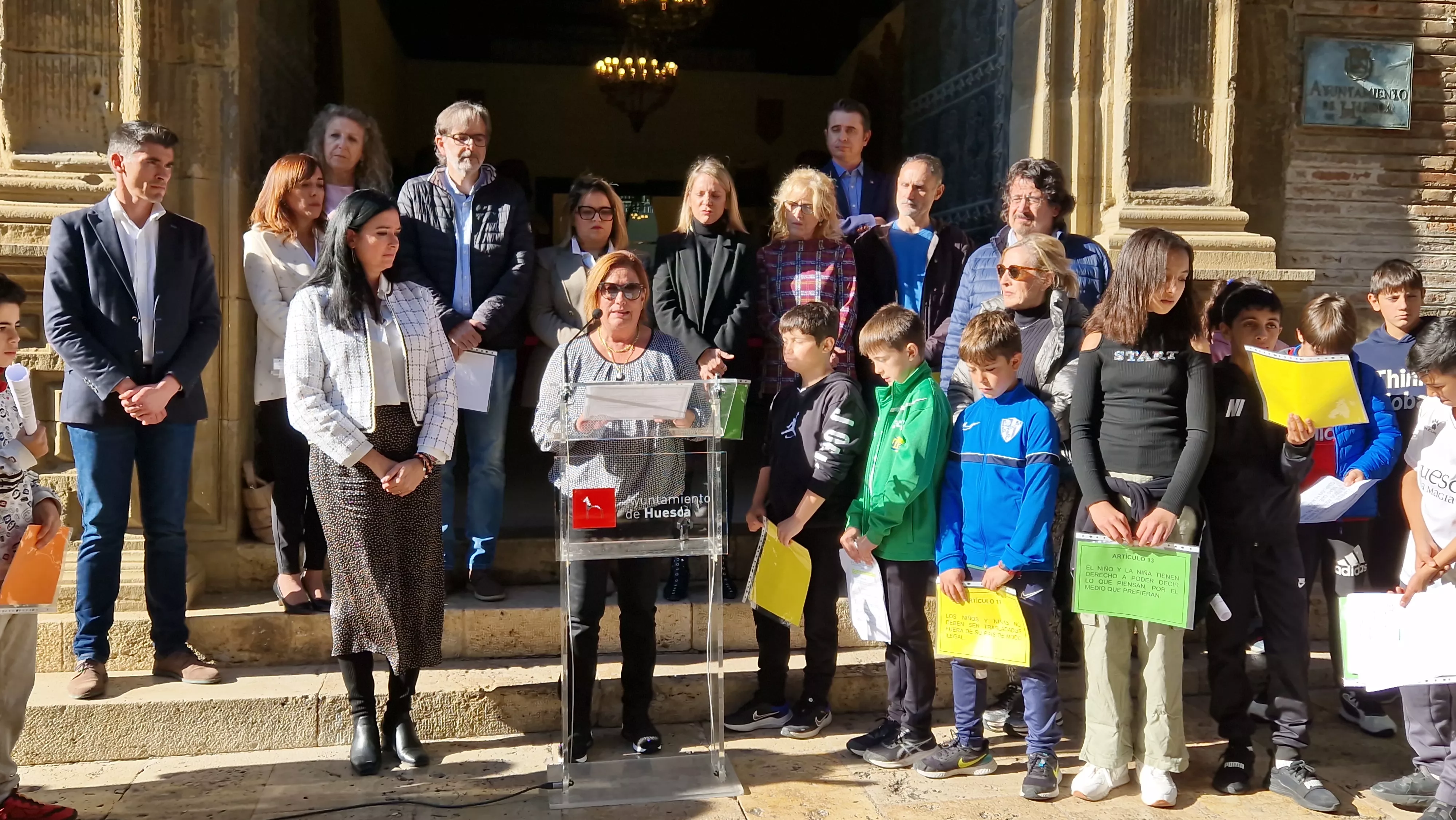 Día de los Derechos del Niño en Huesca. Foto Myriam Martínez