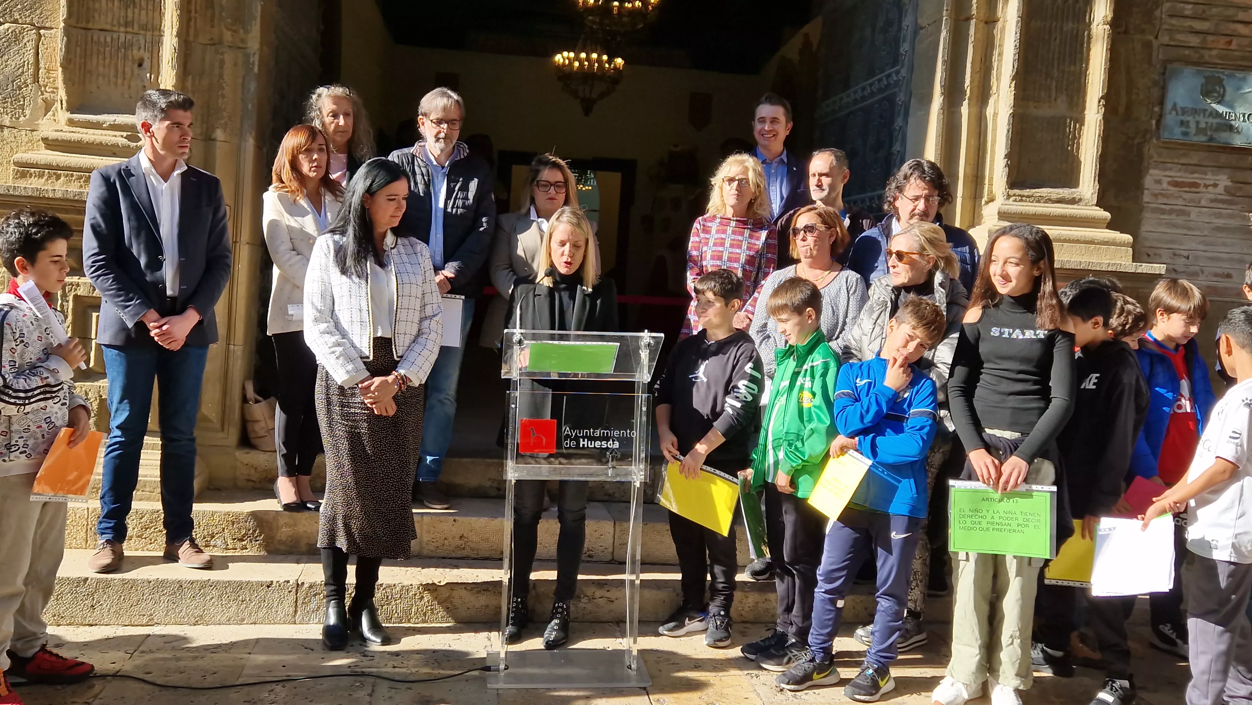 Día de los Derechos del Niño en Huesca. Foto Myriam Martínez