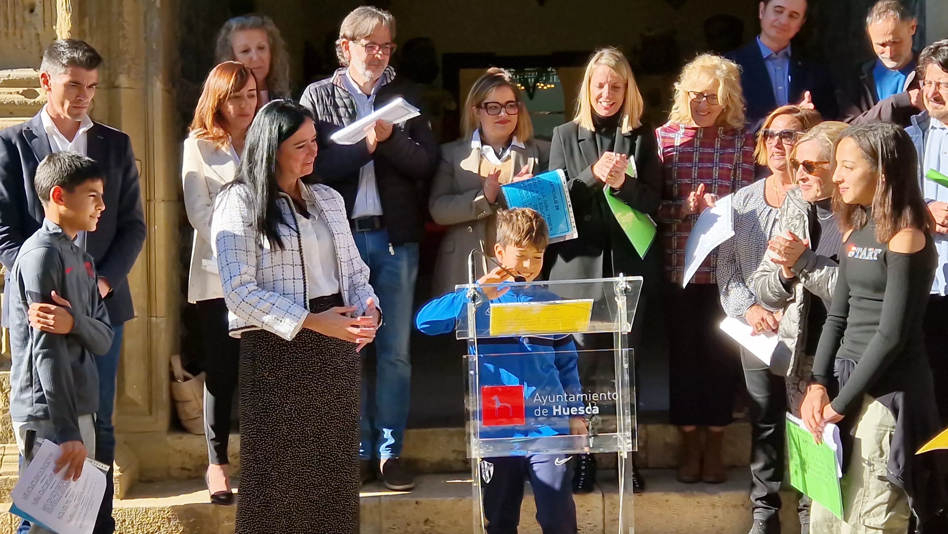Día de los Derechos del Niño en Huesca. Foto Myriam Martínez