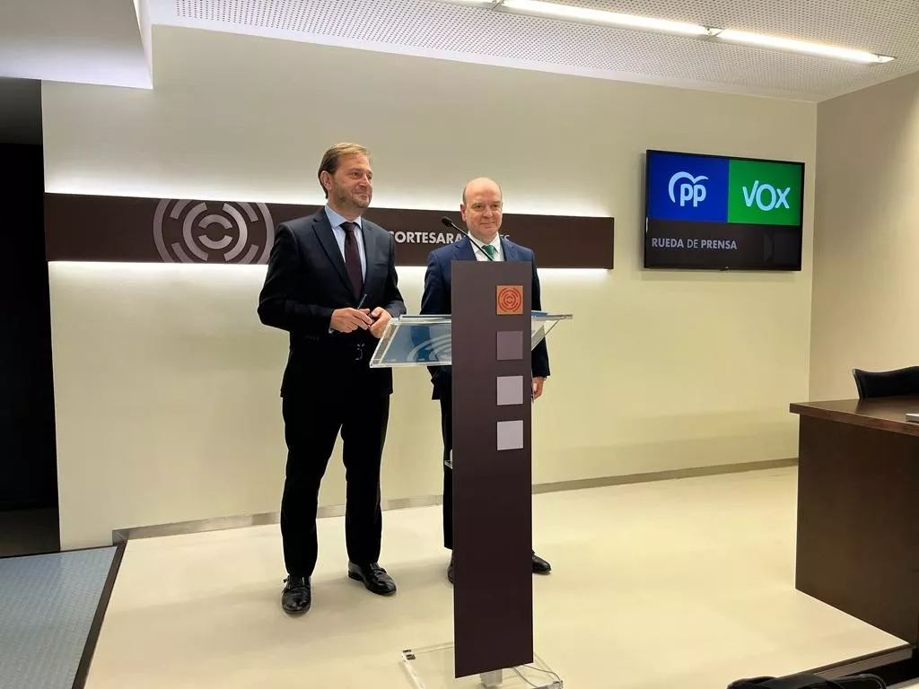 Fernando Ledesma y Santiago Morón, de PP y VOX